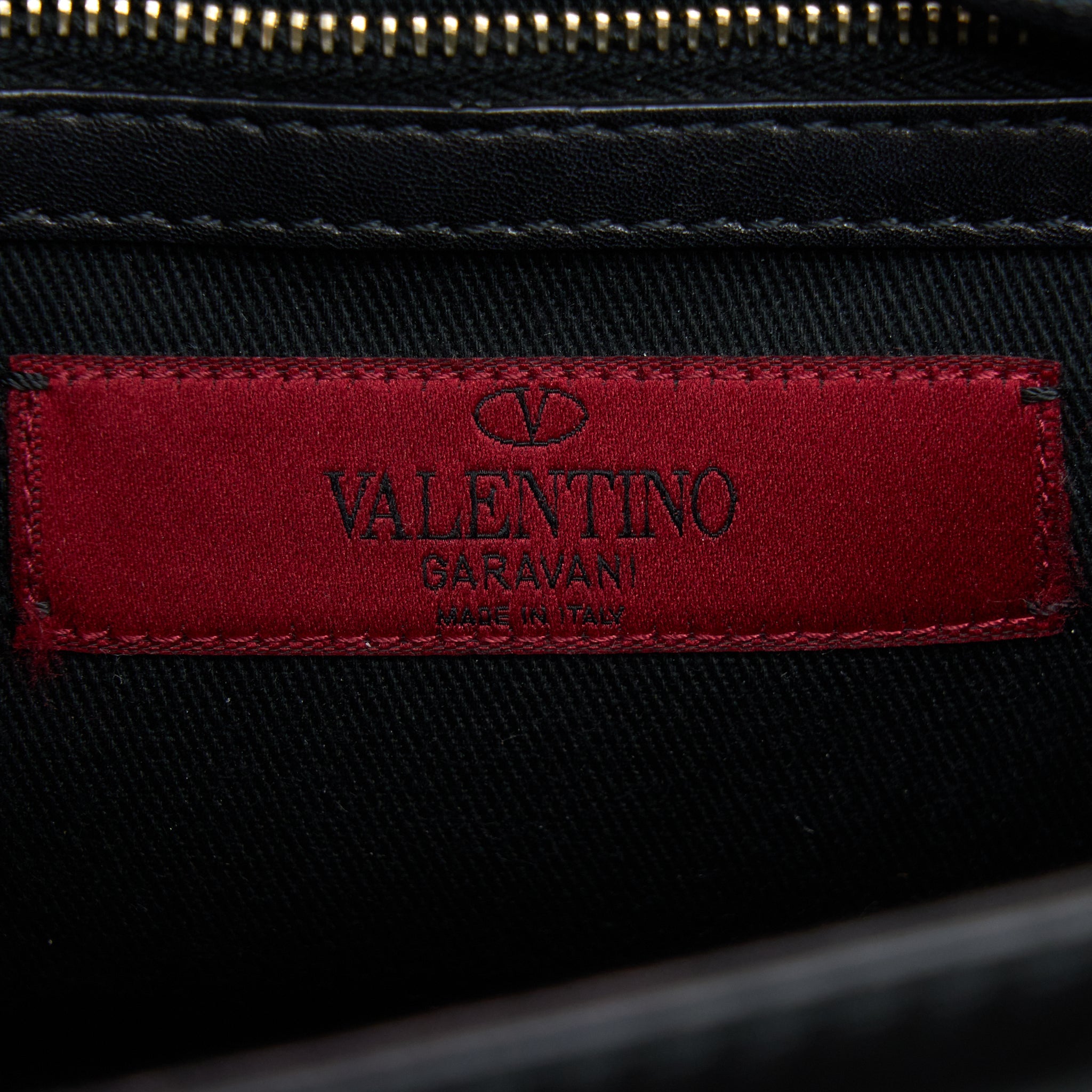 VALENTINO SMALL ROCKSTUD CROSSBODY BAG WITH CHAIN BLACK LGHW