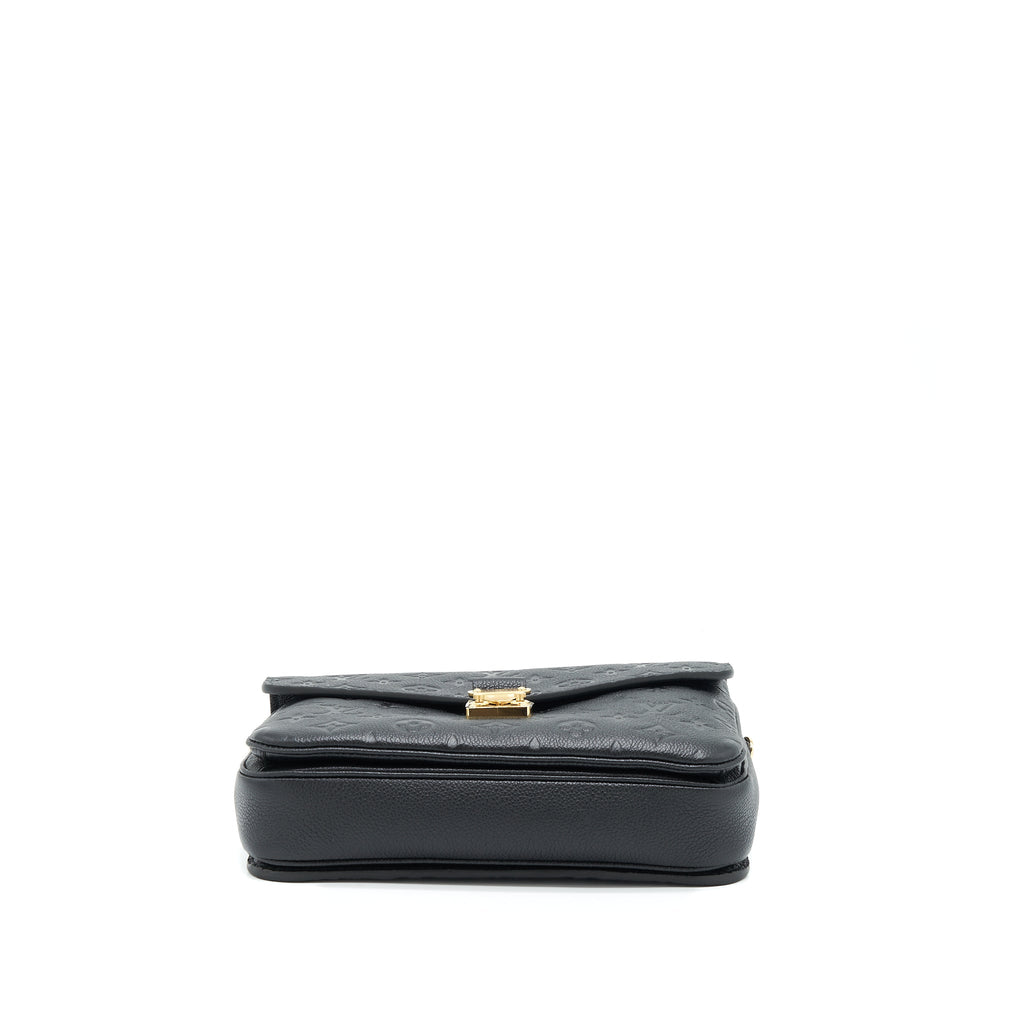 LOUIS VUITTON POCHETTE MÉTIS MONOGRAM EMPREINTE BLACK GHW