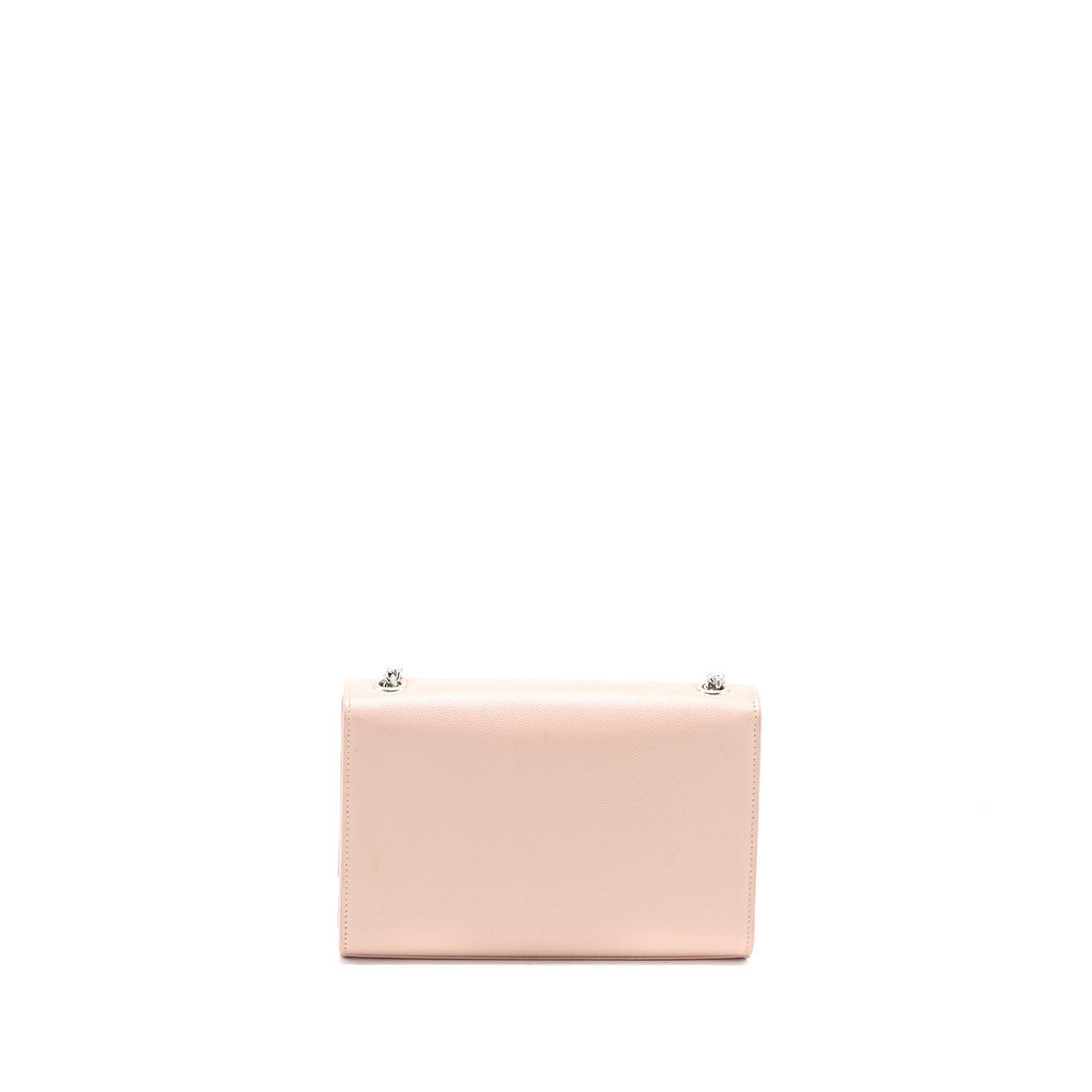SAINT LAURENT KATE TASSEL GRAINED CALFSKIN PINK SHW
