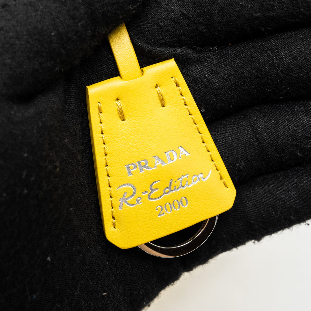PRADA RE-EDITION 2000 TERRY MINI BAG YELLOW SHW