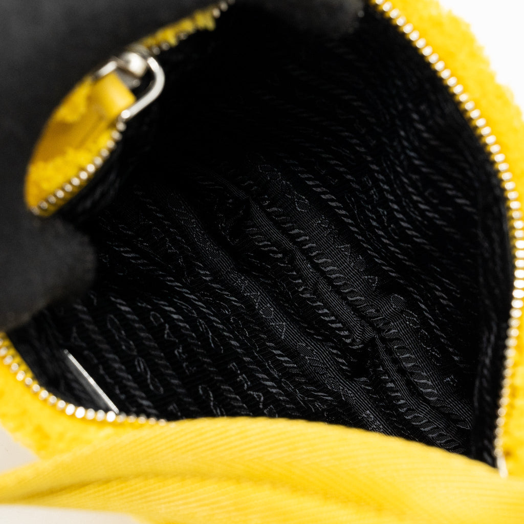 PRADA RE-EDITION 2000 TERRY MINI BAG YELLOW SHW