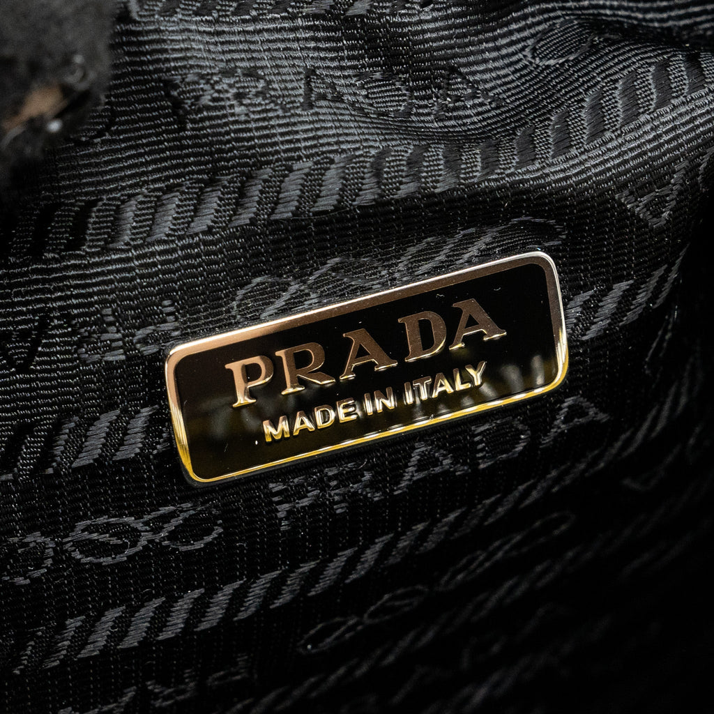 PRADA RE-EDITION 2000 TERRY MINI BAG YELLOW SHW