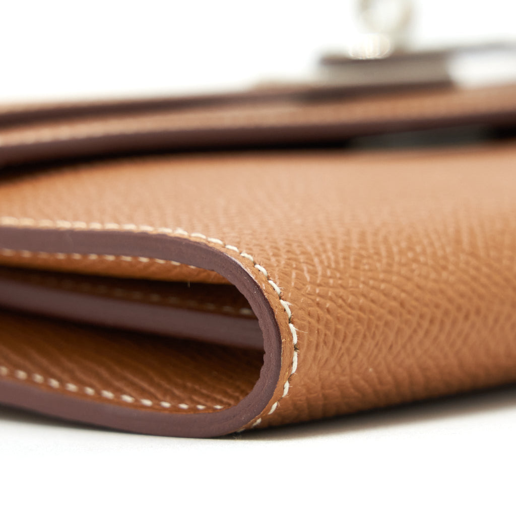 HERMES KELLY LONG WALLET EPSOM GOLD SHW