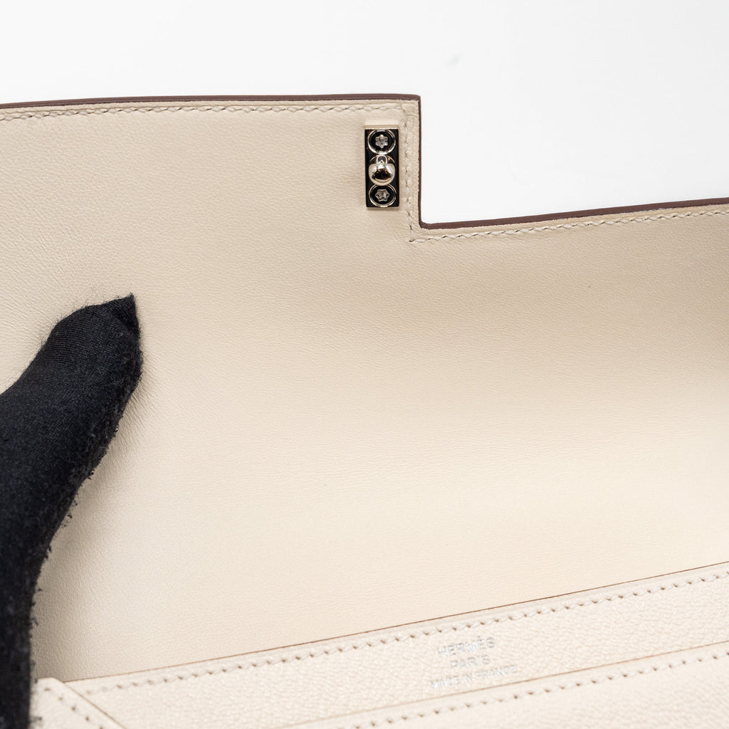 HERMES MINI VERROU CHEVRE MYSORE NATA / MULTICOLOR STRAP SHW
