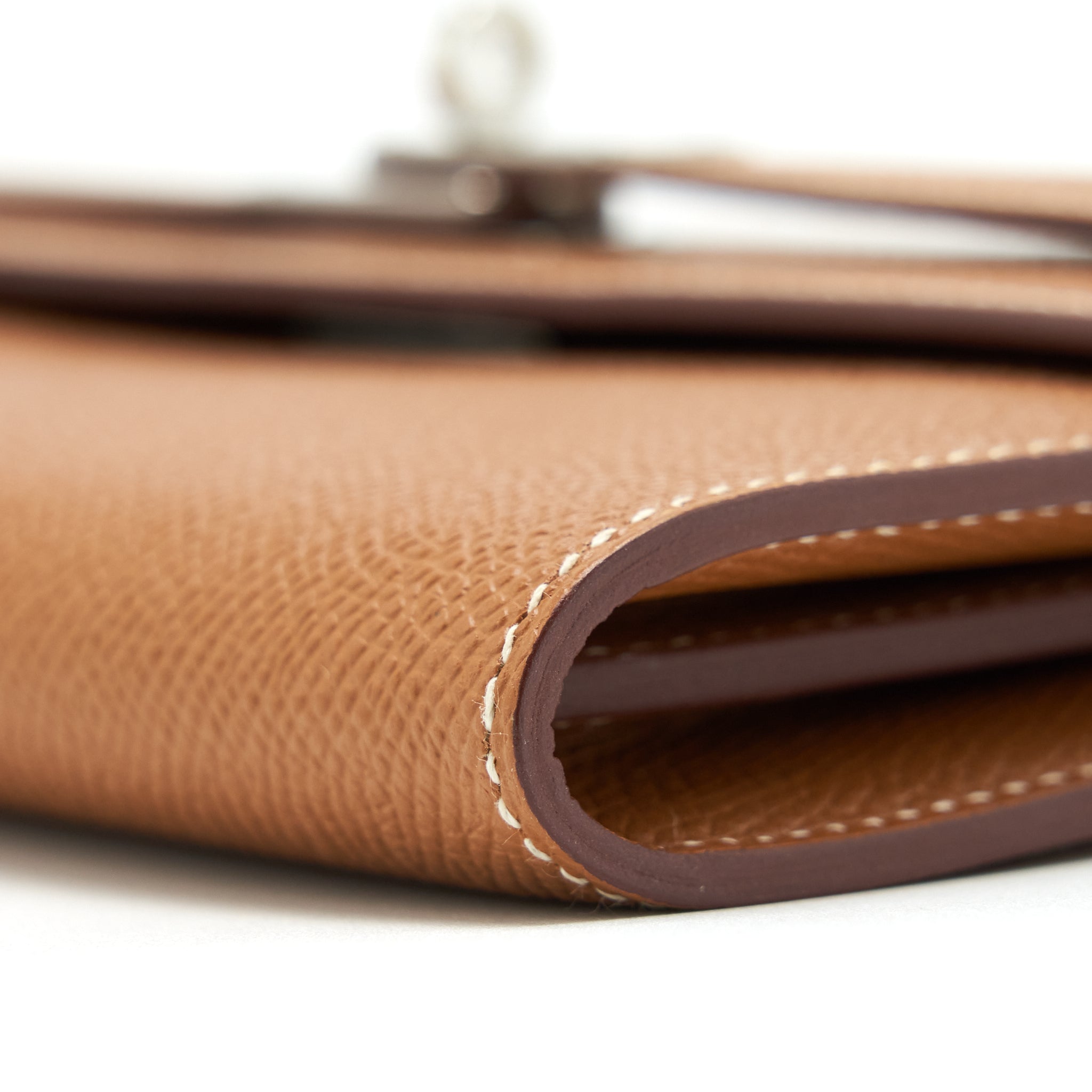 HERMES KELLY LONG WALLET EPSOM GOLD SHW