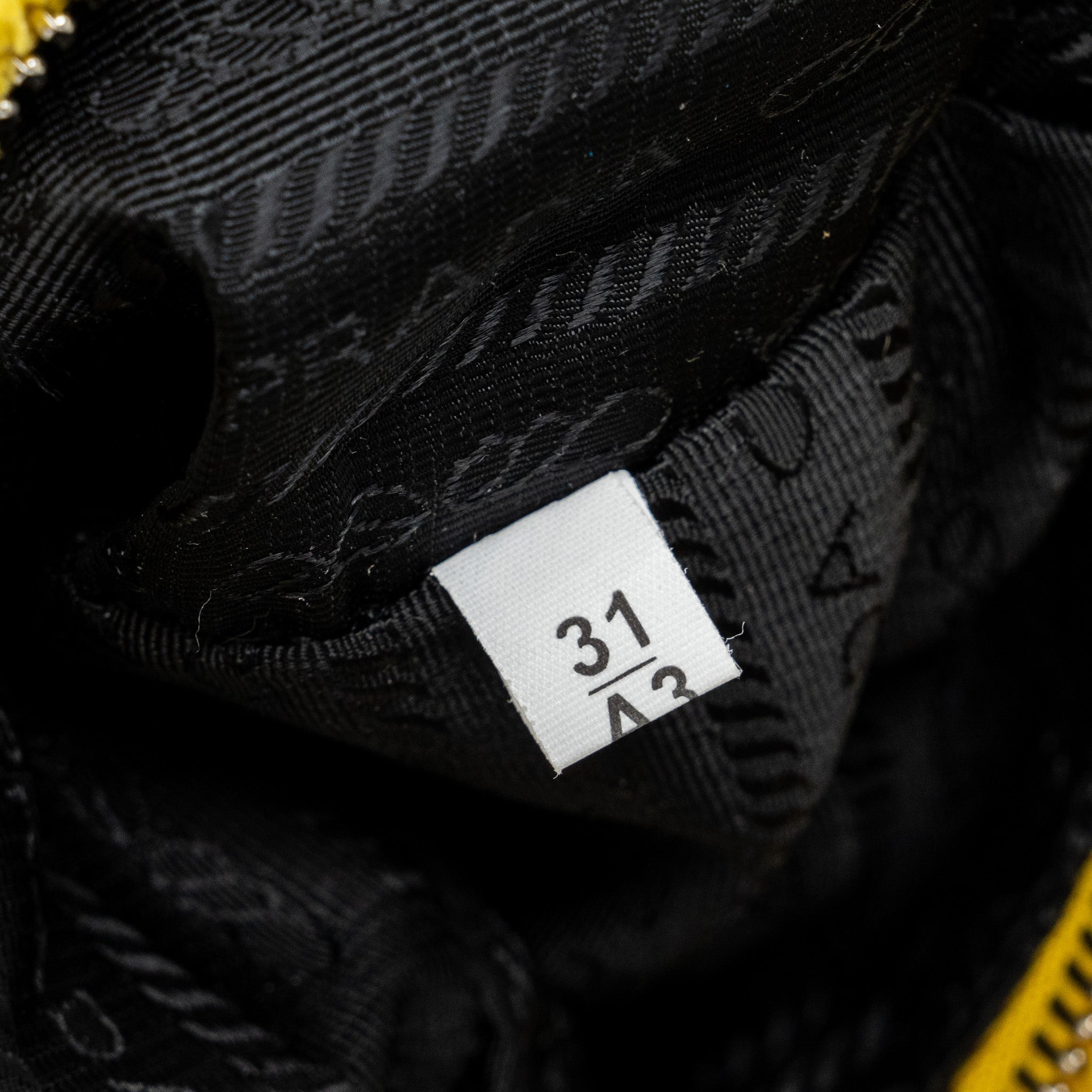 PRADA RE-EDITION 2000 TERRY MINI BAG YELLOW SHW