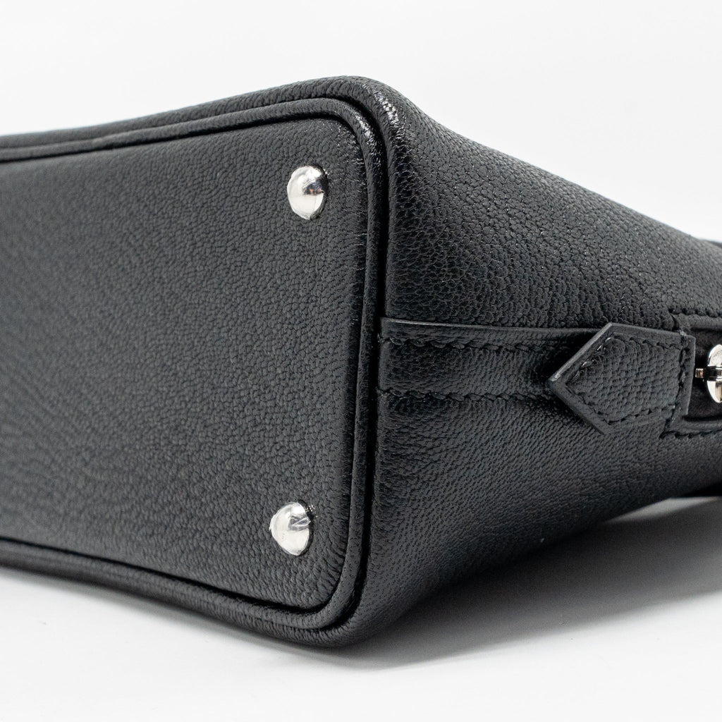 HERMES MINI BOLIDE 1923 CHÈVRE MYSORE BLACK SHW