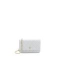 CHANEL CLASSIC WALLET ON CHAIN CAVIAR LIGHT GREY LGHW (MICROCHIP)