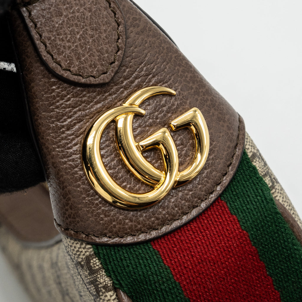 GUCCI OPHIDIA GG MINI BAG GG SUPREME CANVAS GHW