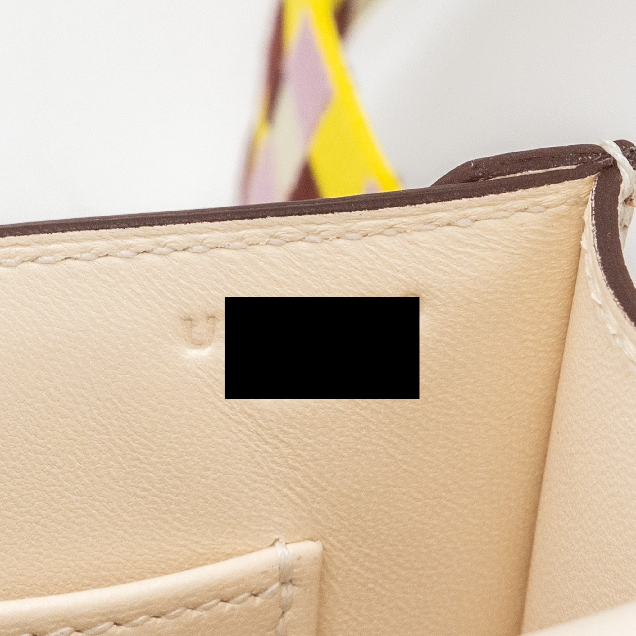 HERMES MINI VERROU CHEVRE MYSORE NATA / MULTICOLOR STRAP SHW