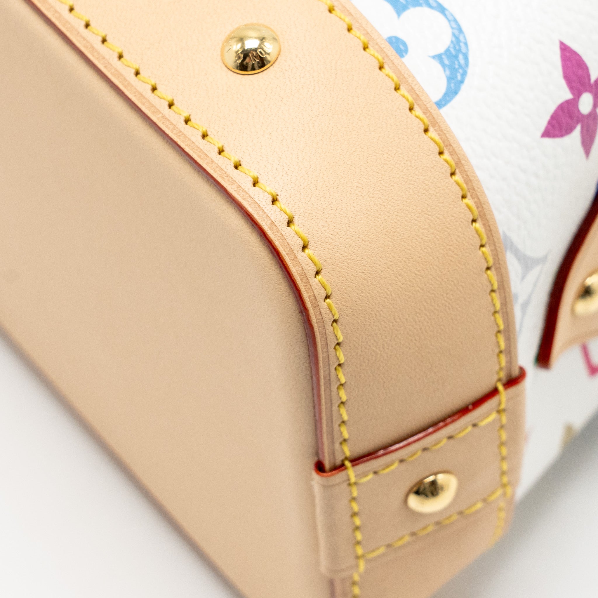 LOUIS VUITTON X TAKASHI MURAKAMI COSMETIC POUCH MULTICOLOURED MONOGRAM CANVAS WHITE GHW