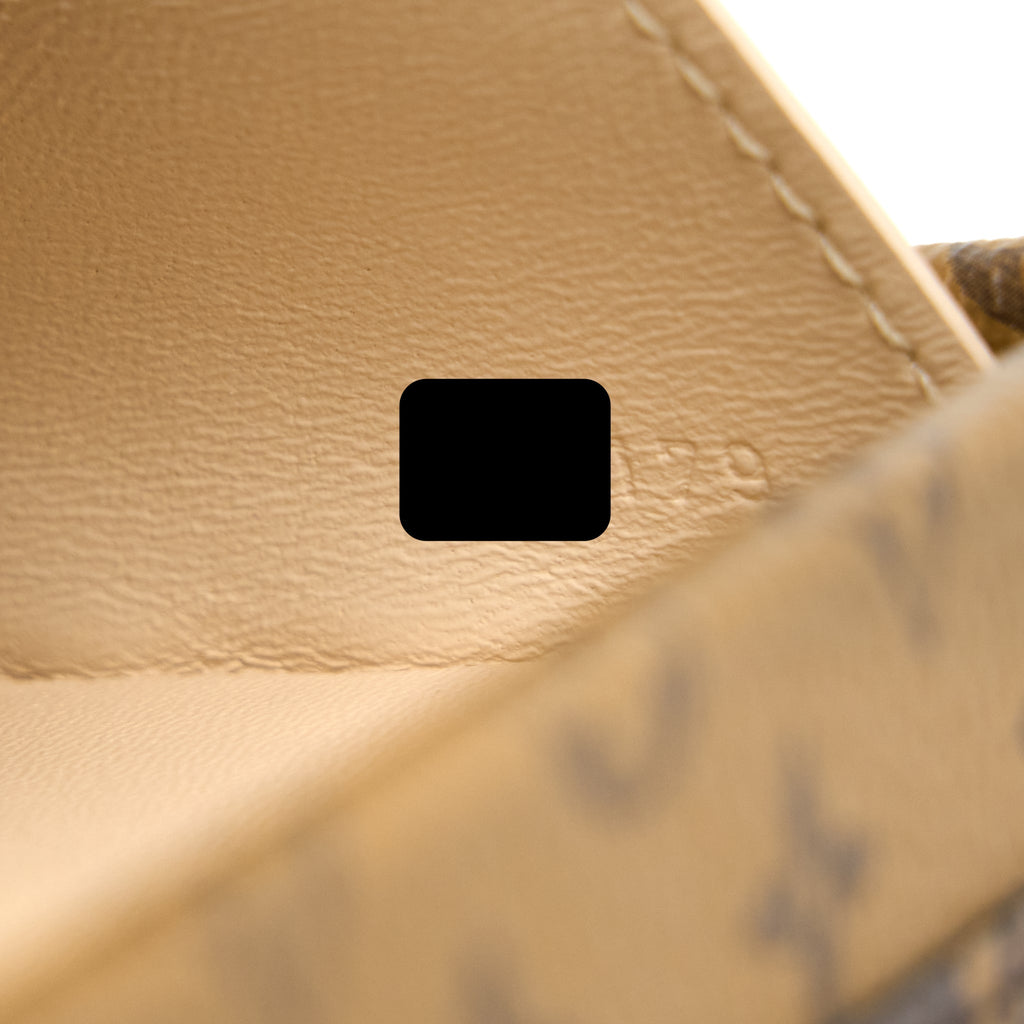 LOUIS VUITTON PETITE MALLE MONAGRAM REVERSE CANVAS GHW