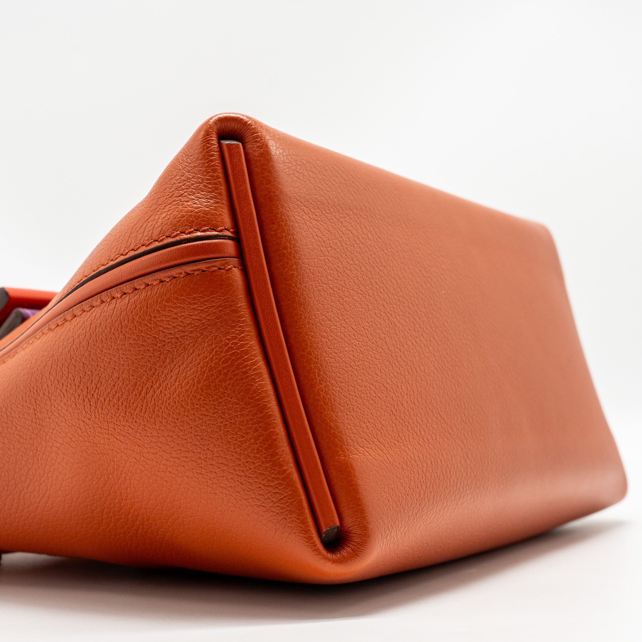 HERMES MINI 24/24 2424-21 BAG EVERCOLOR/ SWIFT TERRE/ CAPUCINE / ANEMONE GHW