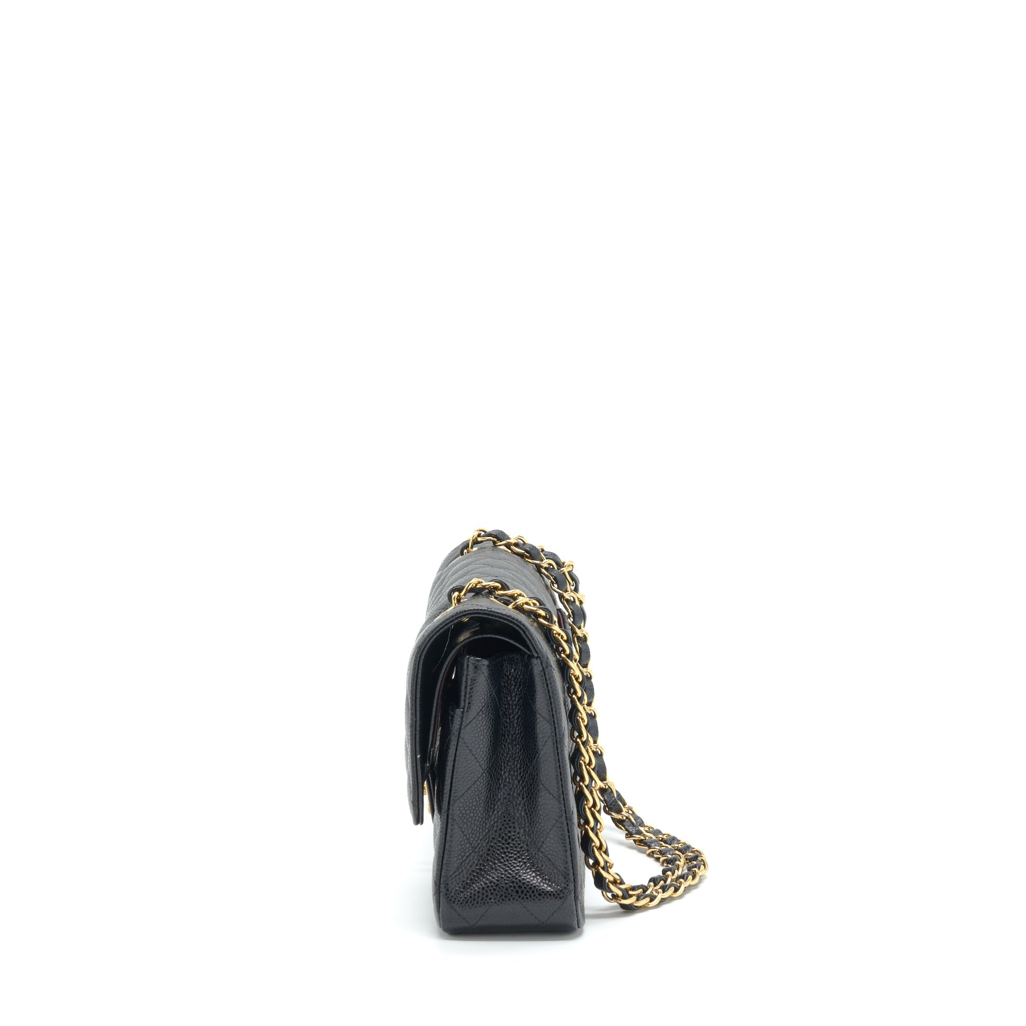 CHANEL MEDIUM CLASSIC FLAP BAG CAVIAR BLACK GHW