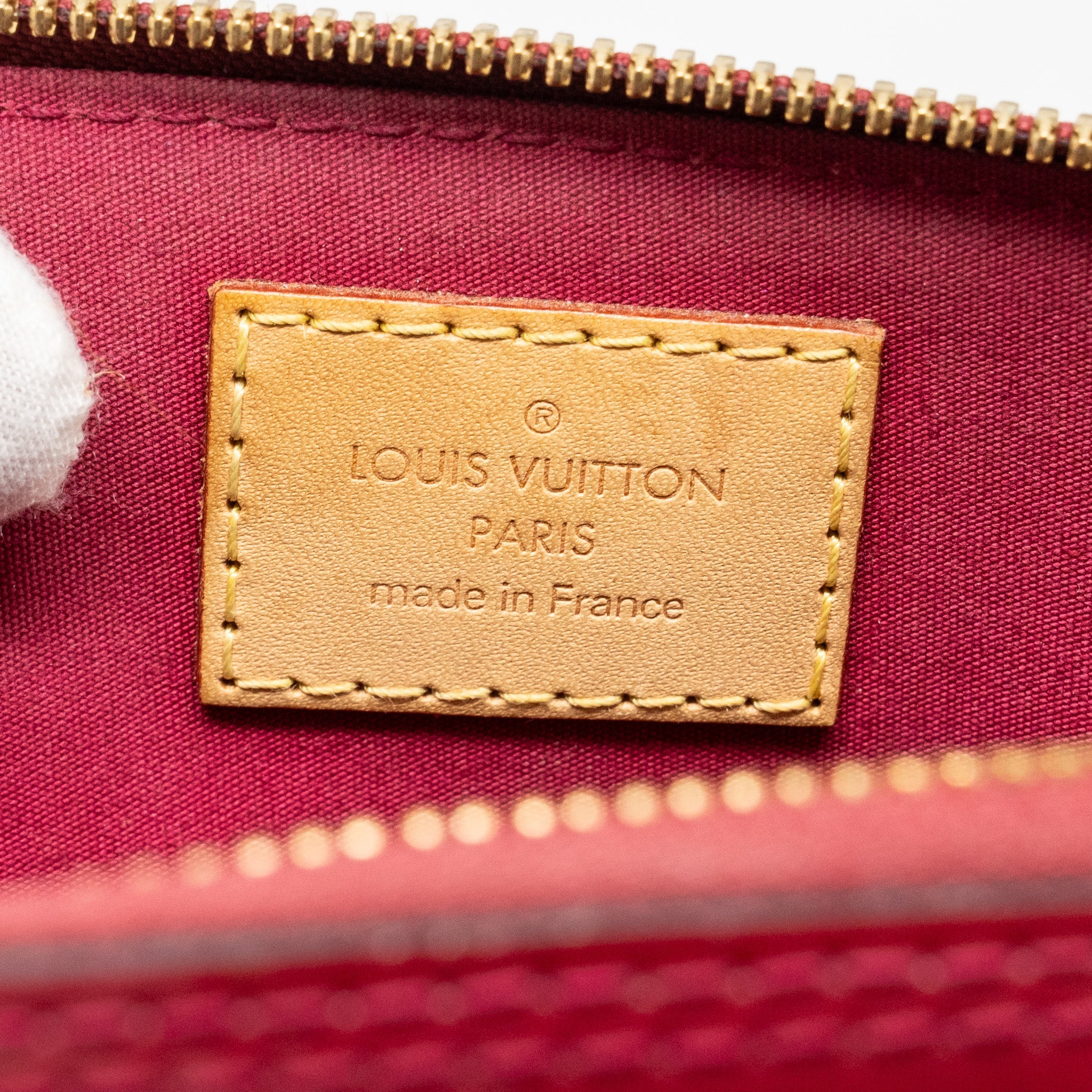 LOUIS VUITTON ALMA BB PATENT INDIAN ROSE GHW