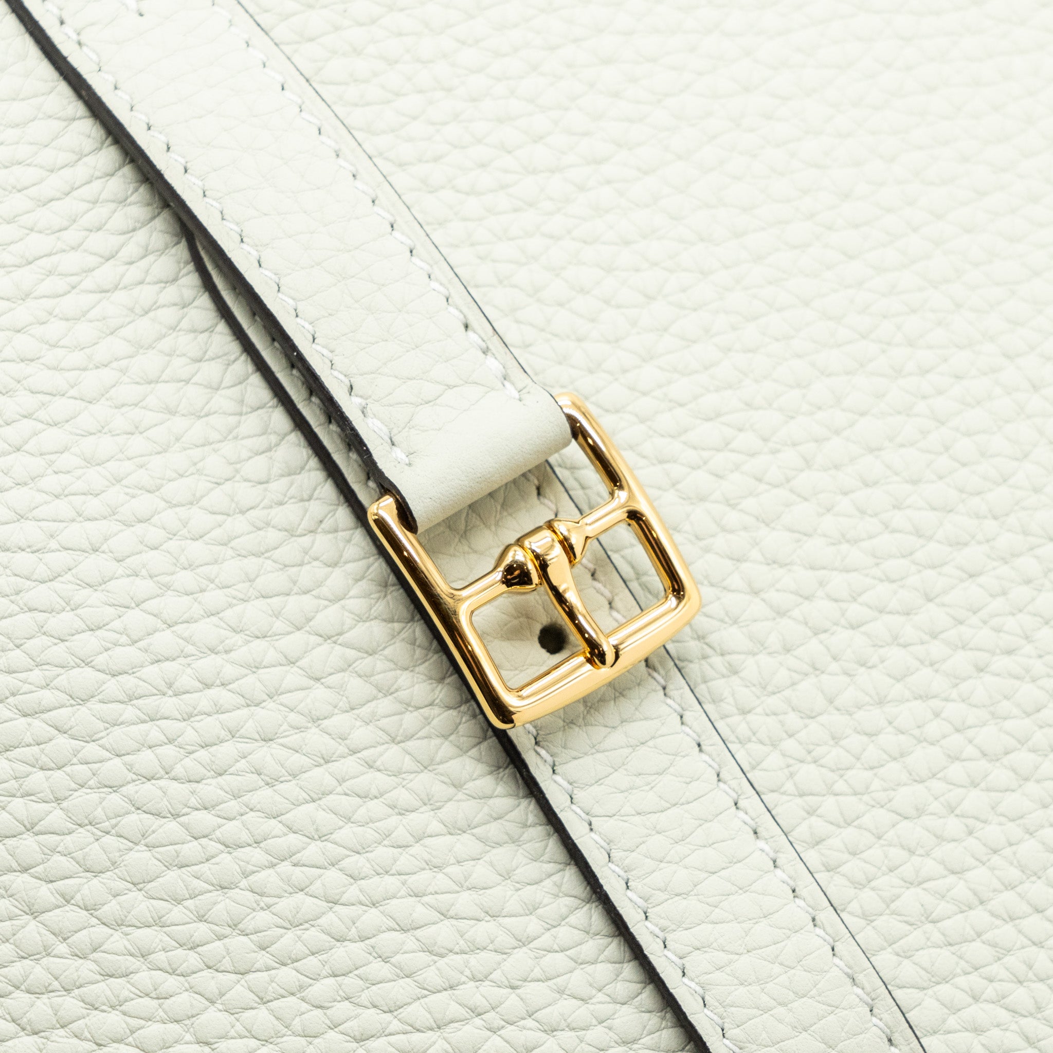 HERMES HALZAN 25 CLEMENCE GRIS NEVE / GRIS MEYER GHW