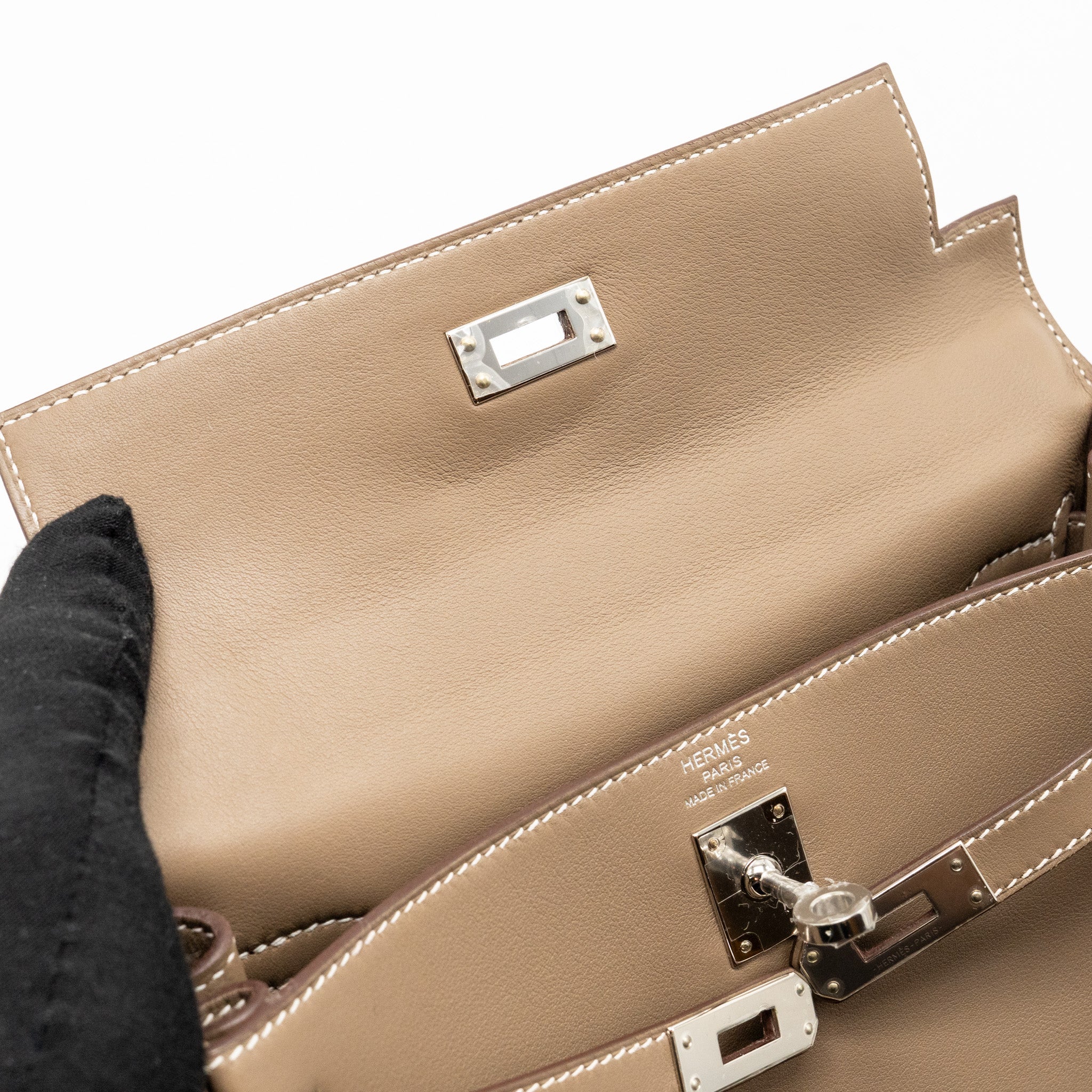 HERMES KELLY 25 SWIFT ETOUPE SHW