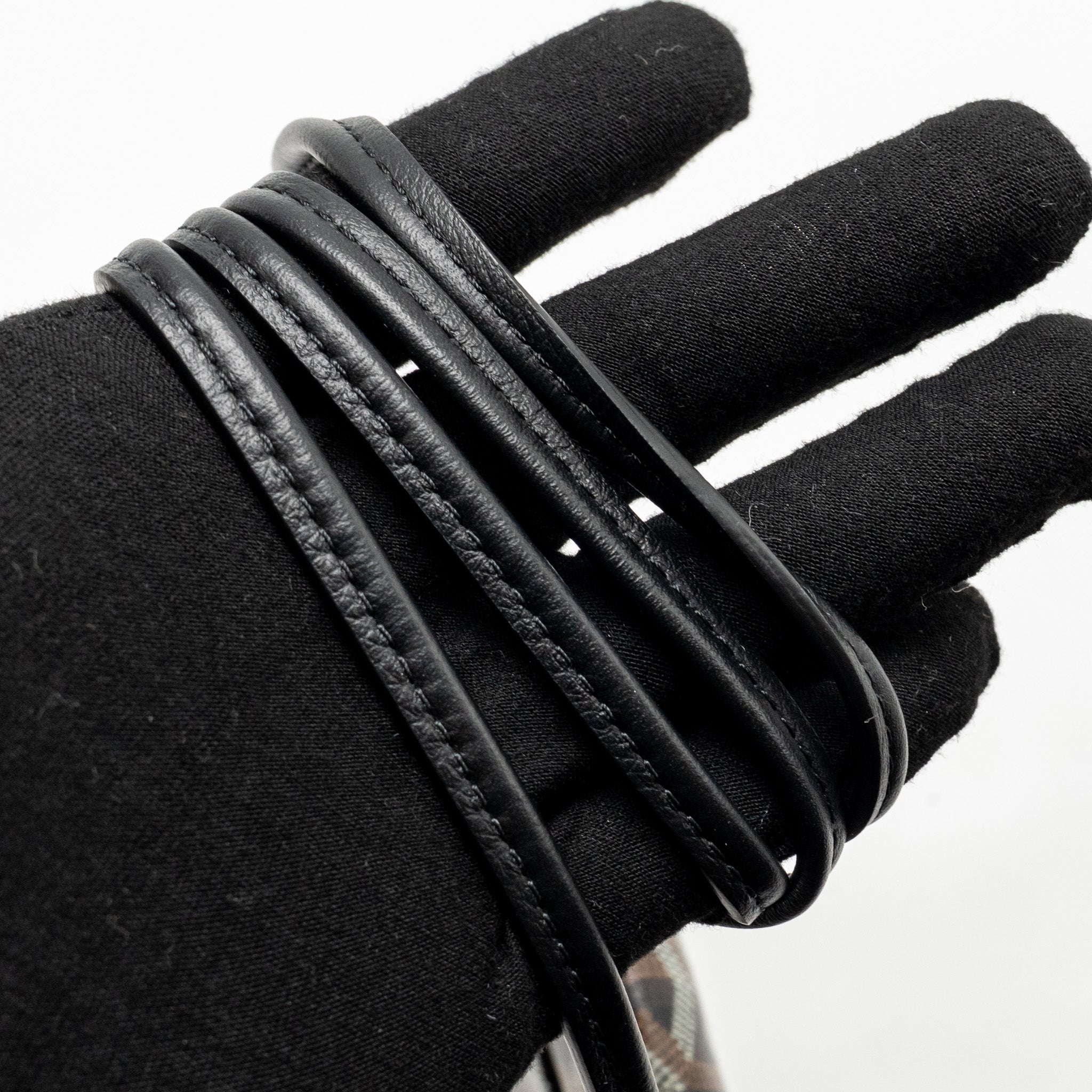 GOYARD PLUMET POCKET POCHETTE GOYARDINE CANVAS/LEATHER BLACK SHW