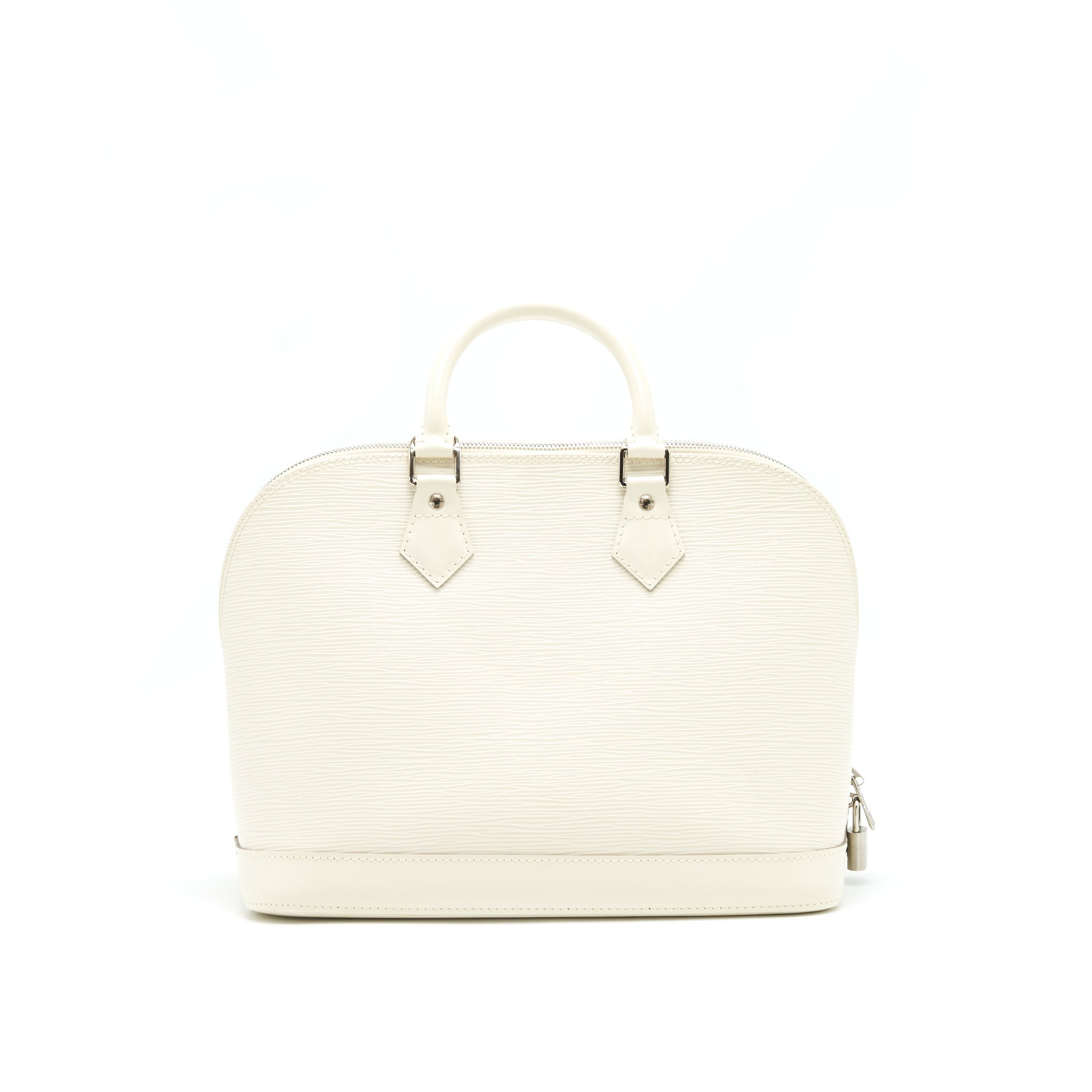 LOUIS VUITTON ALMA MM EPI LEATHER WHITE SHW