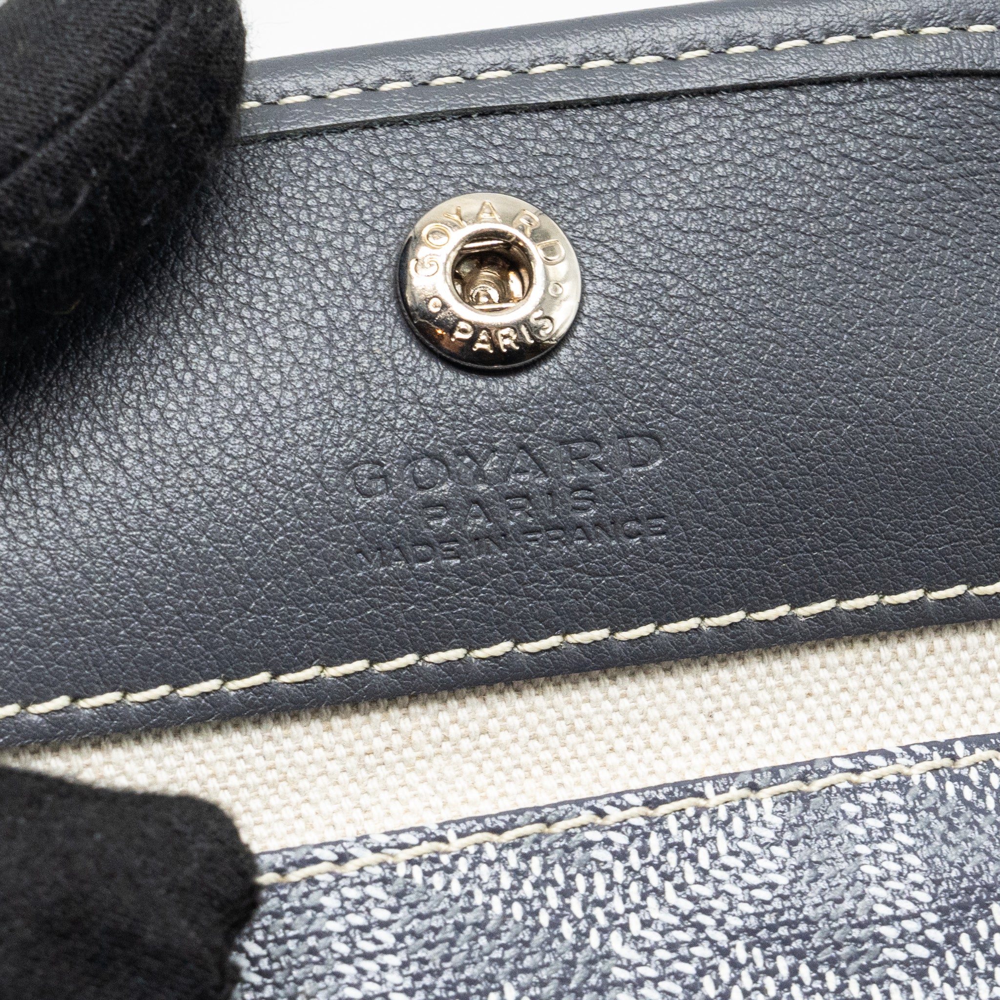 GOYARD MINI ANJOU TOTE BAG  GOYARDLINE CANVAS / LEATHER GREY SHW