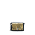 CHANEL 12A EVENING BAG LAMBSKIN BLACK/GOLD SHW