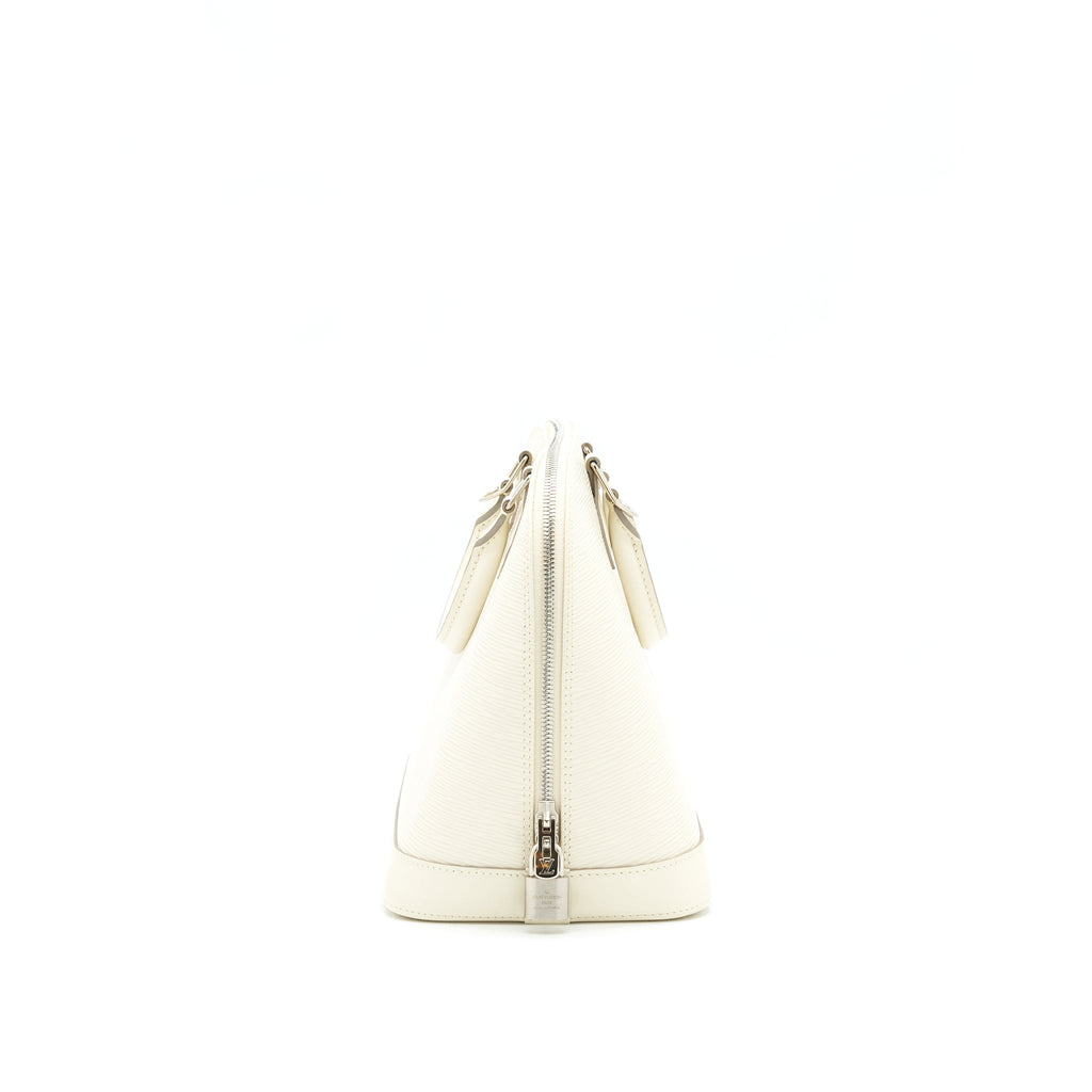 LOUIS VUITTON ALMA MM EPI LEATHER WHITE SHW