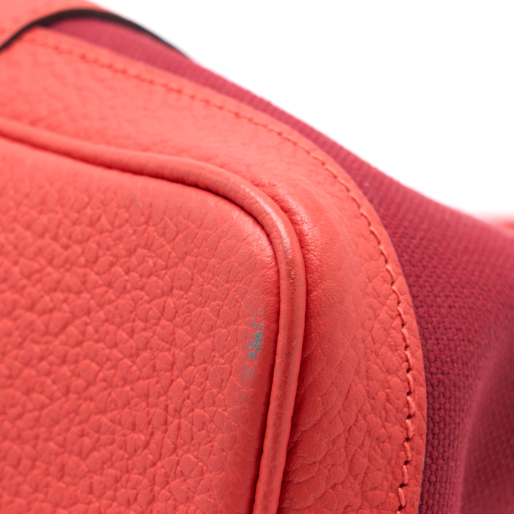 HERMES GARDEN PARTY 36 NEGONDA/CANVAS ROUGE GRENAT SHW