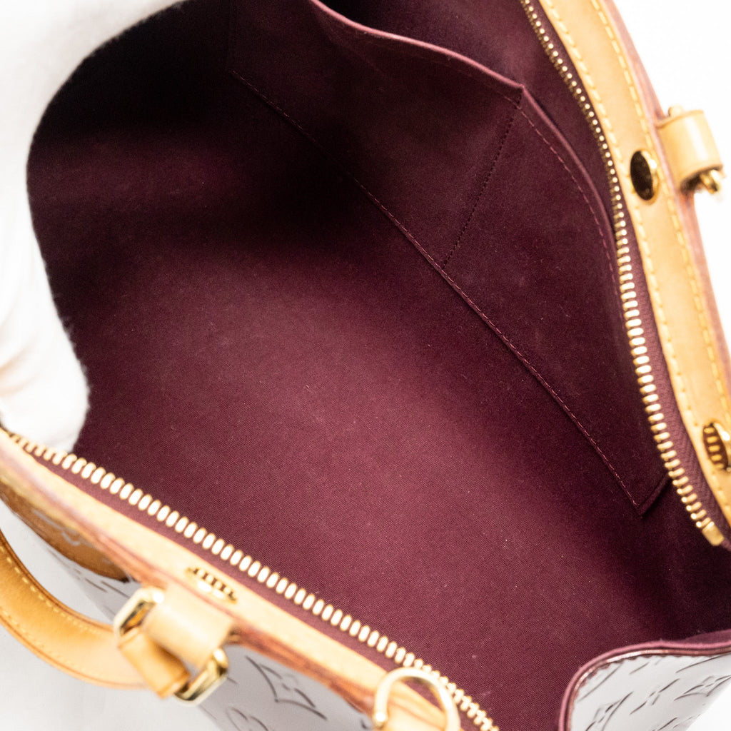 LOUIS VUITTON VERNIS BREA PATENT BURGUNDY AMARANTE GHW