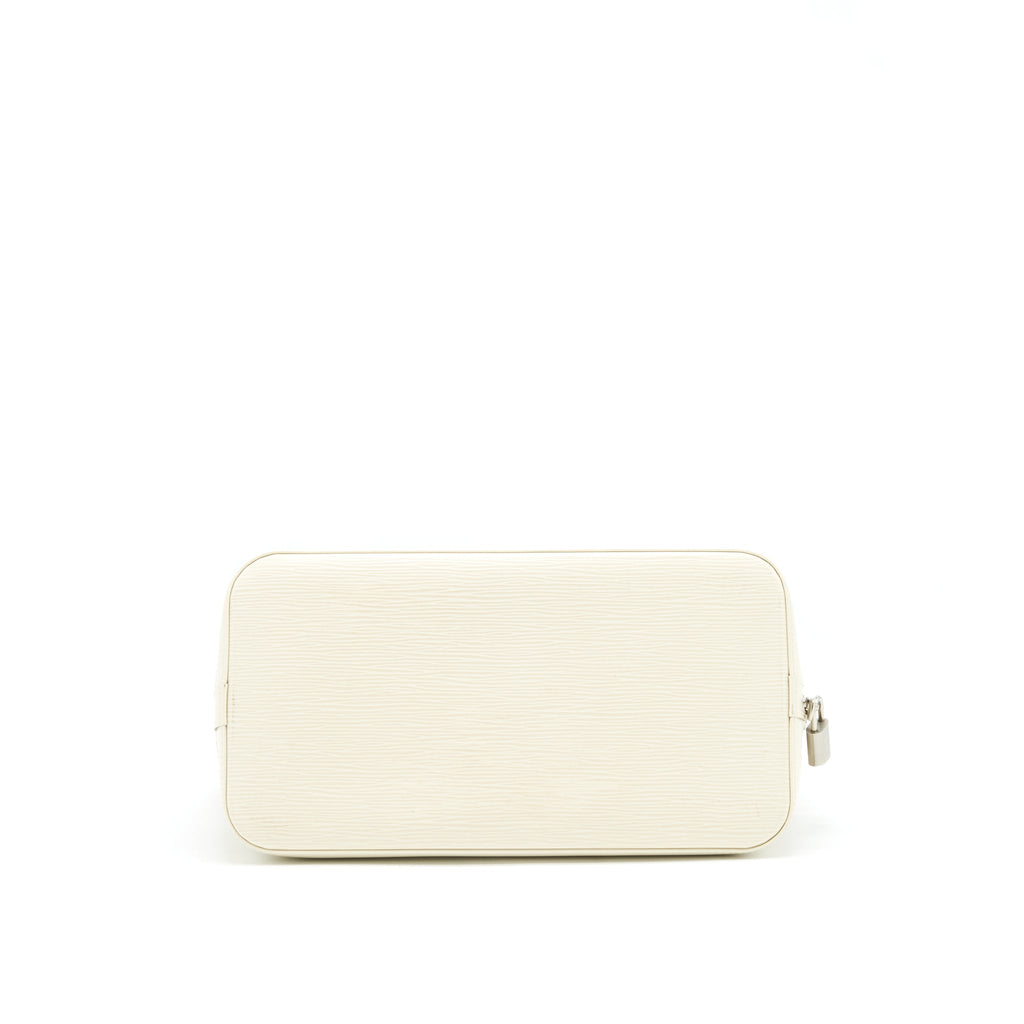 LOUIS VUITTON ALMA MM EPI LEATHER WHITE SHW