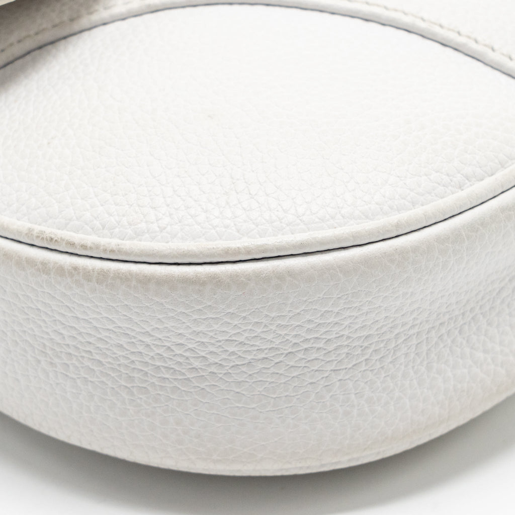 DIOR HOMME SADDLE BELT BAG CALFSKIN WHITE SHW