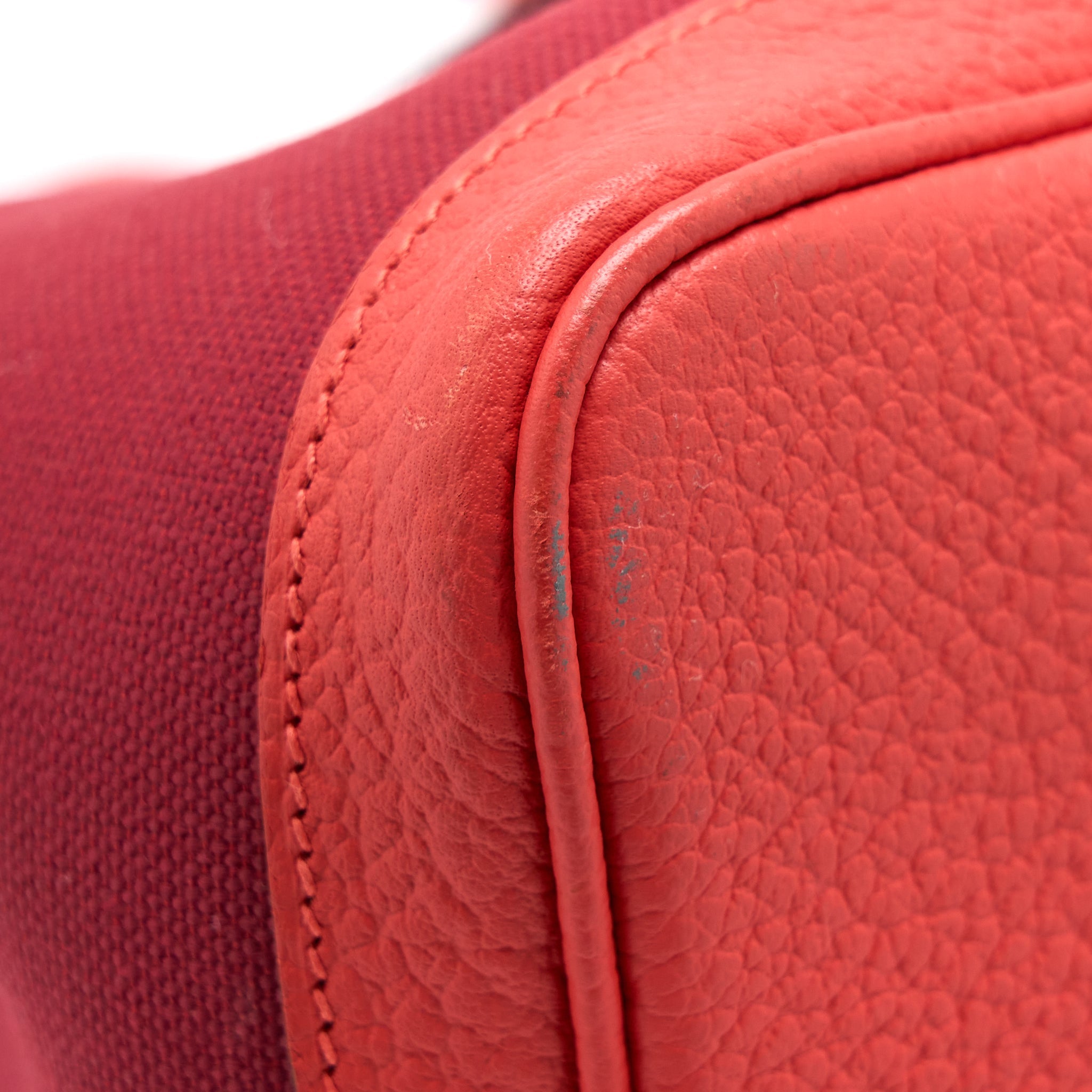HERMES GARDEN PARTY 36 NEGONDA/CANVAS ROUGE GRENAT SHW