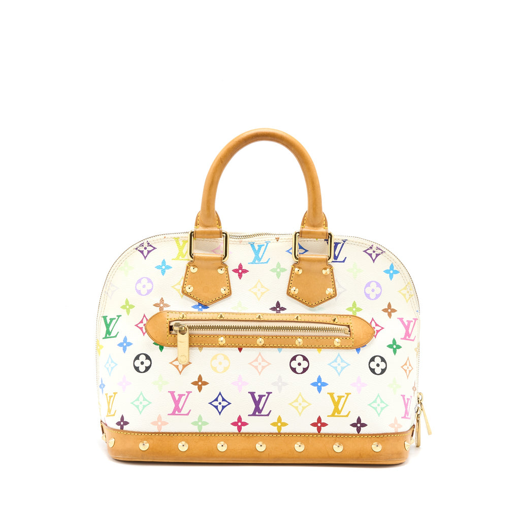 LOUIS VUITTON ALMA BAG MONOGRAM CANVAS WHITE/MULTICOLOURED GHW