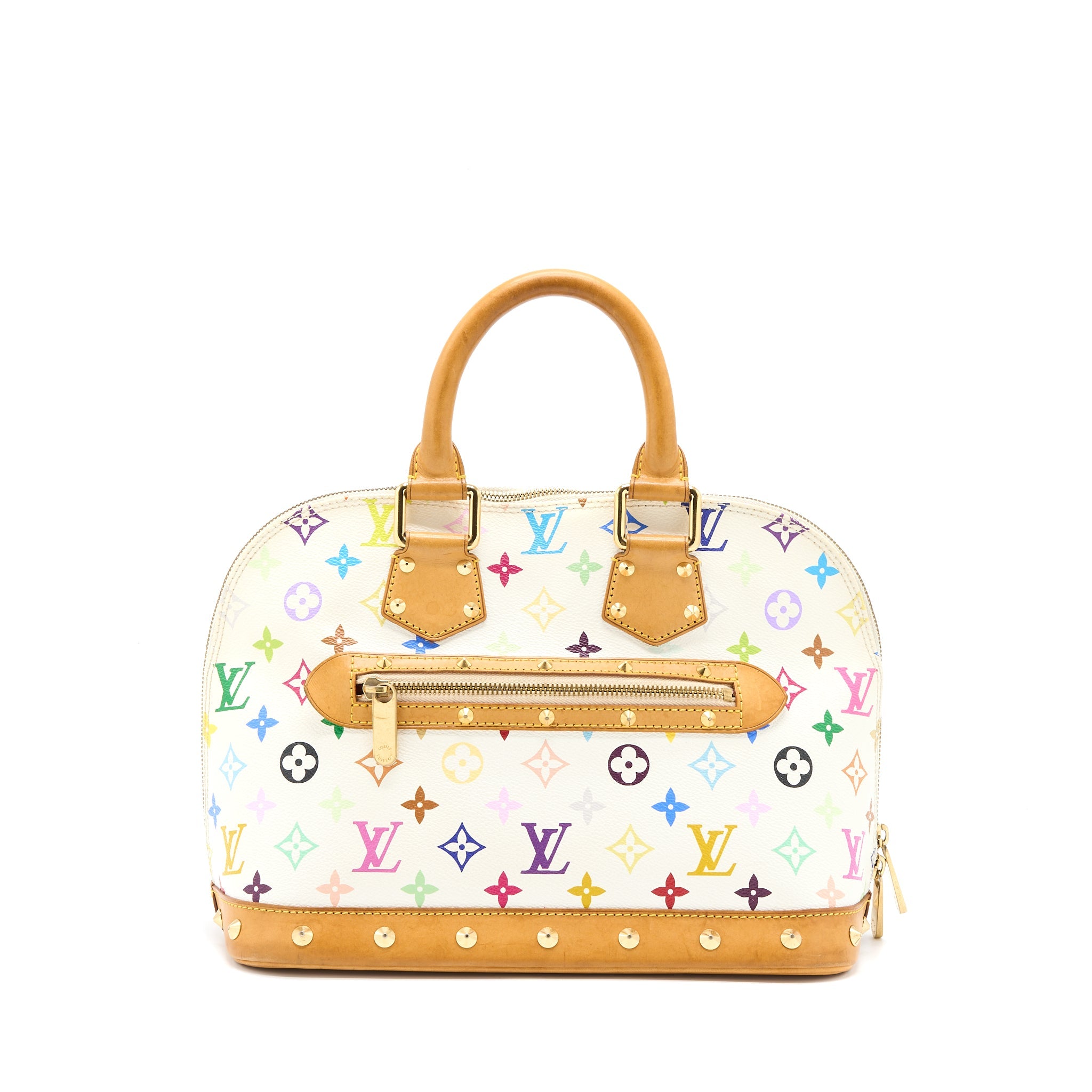 LOUIS VUITTON ALMA BAG MONOGRAM CANVAS WHITE/MULTICOLOURED GHW