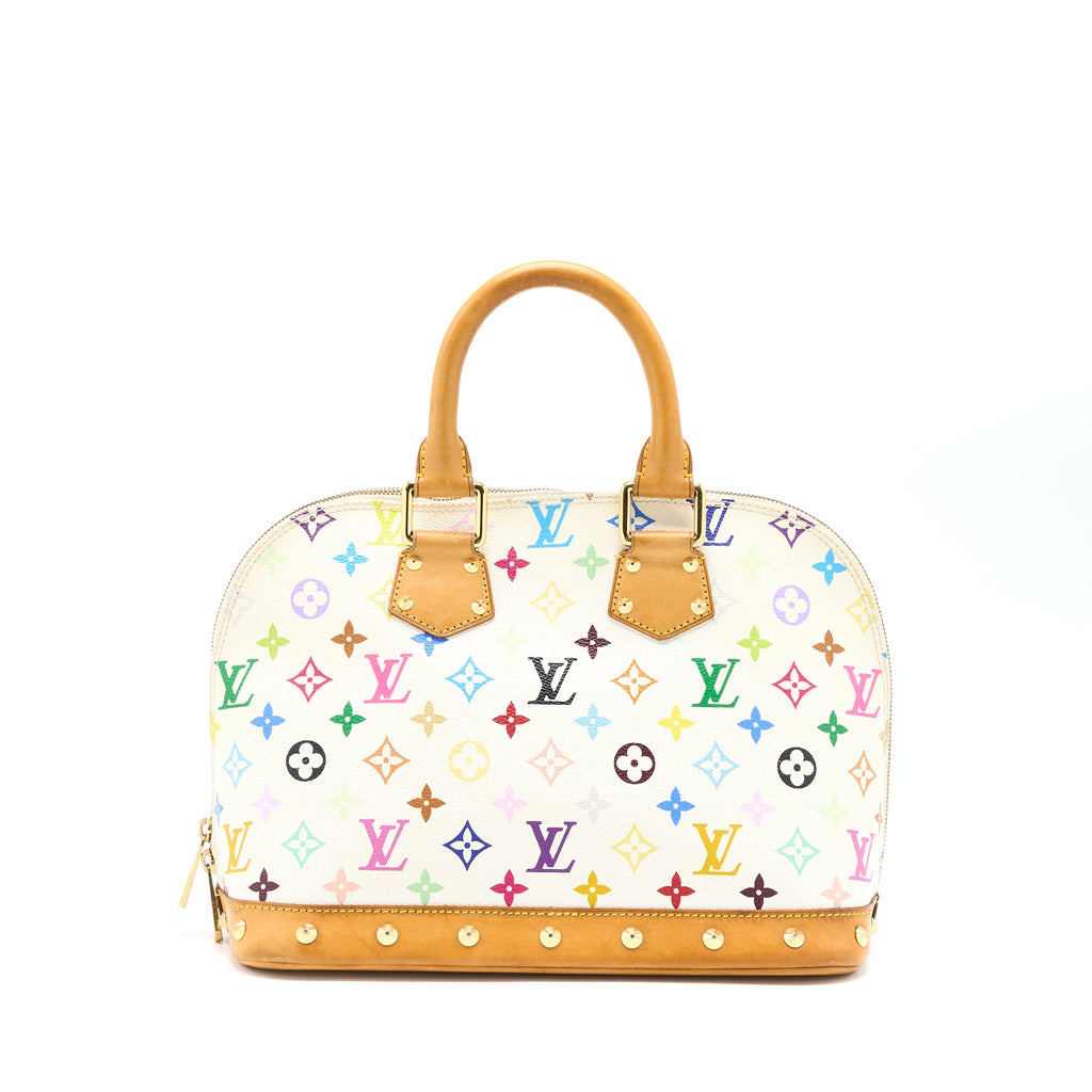 LOUIS VUITTON ALMA BAG MONOGRAM CANVAS WHITE/MULTICOLOURED GHW