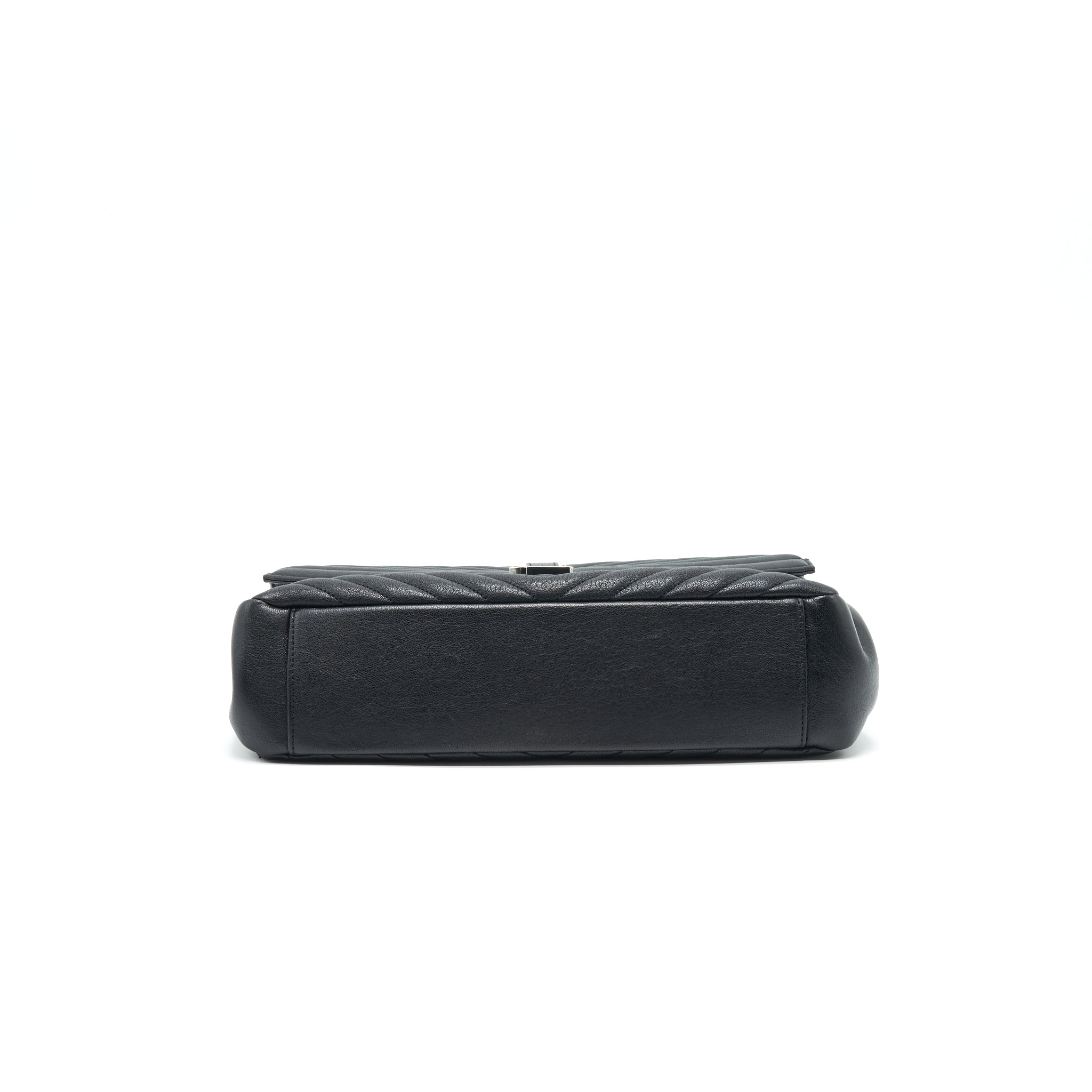 SAINT LAURENT / YSL COLLEGE IN MATELASSE LEATHER BLACK
