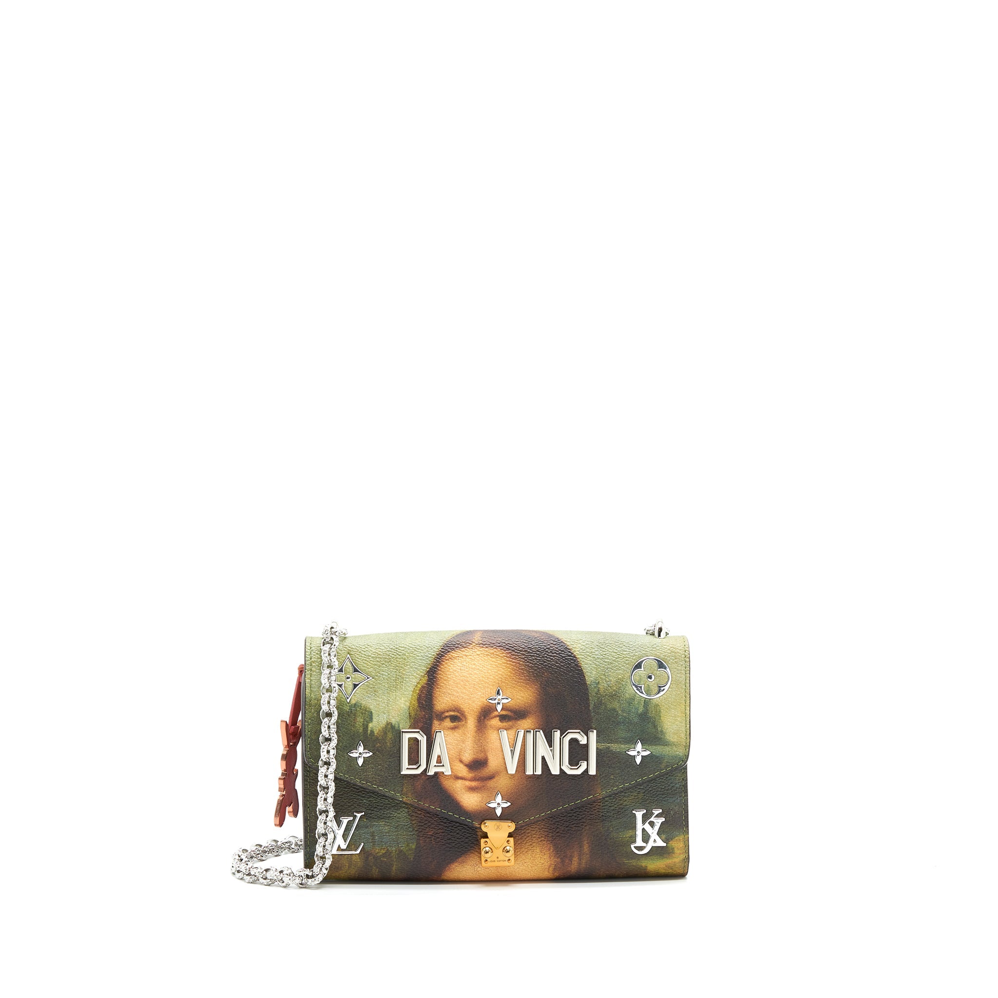 LOUIS VUITTON WALLET ON CHAIN JEFF KOONS DA VINCI LIMITED EDITION