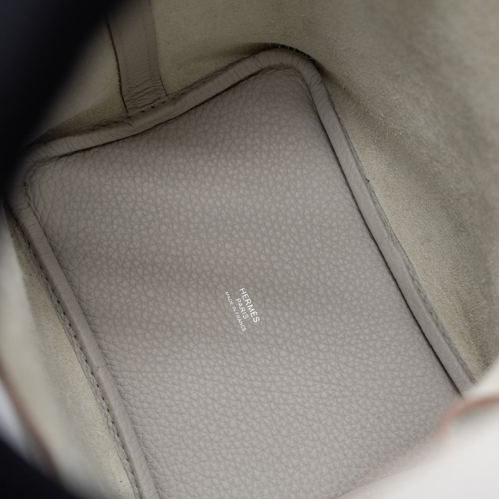 HERMES PICOTIN 18 LOCK BAG CLEMENCE GRIS PERLE SHW