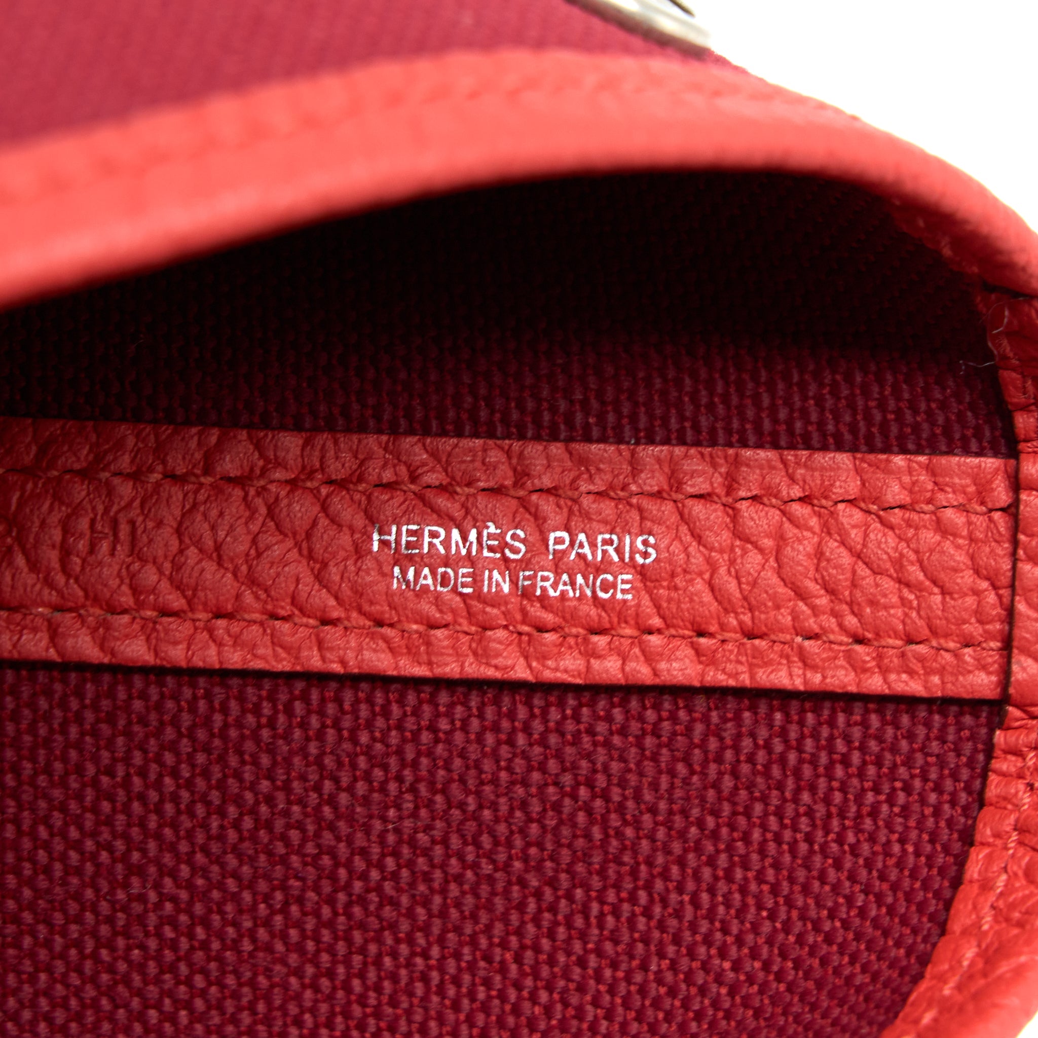 HERMES GARDEN PARTY 36 NEGONDA/CANVAS ROUGE GRENAT SHW