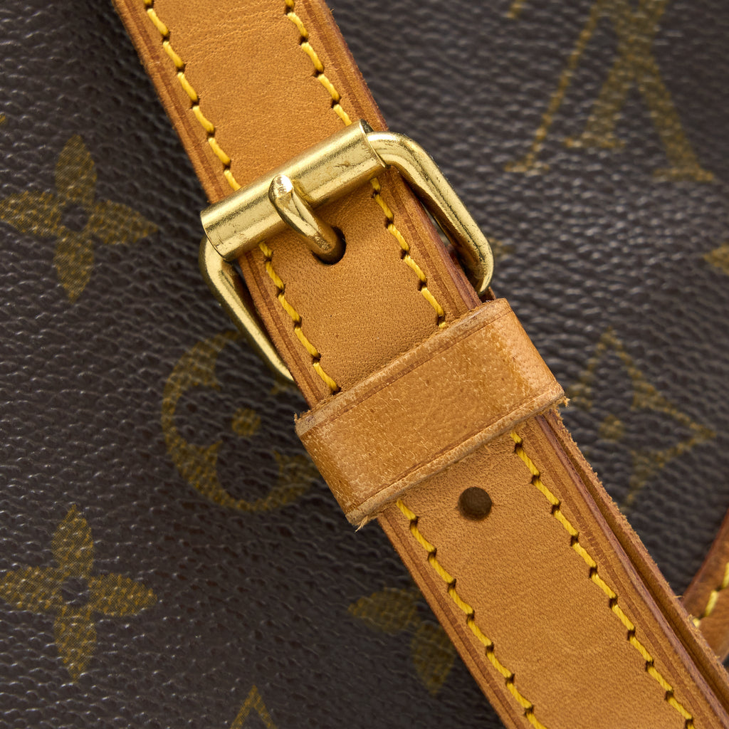 LOUIS VUITTON VINTAGE SAUMUR CLOTH CROSSBODY BAG MONOGRAM CANVAS GHW