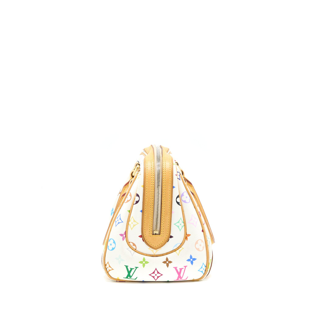 LOUIS VUITTON VINTAGE BOWLING BAG MONOGRAM CANVAS WHITE/MULTICOLOUR GHW