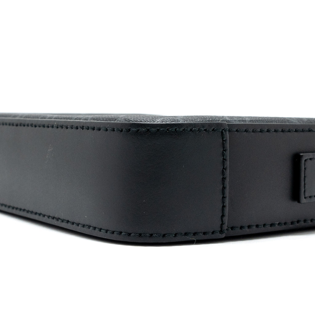 GUCCI CLUTCH GG SUPREME CANVAS BLACK SHW