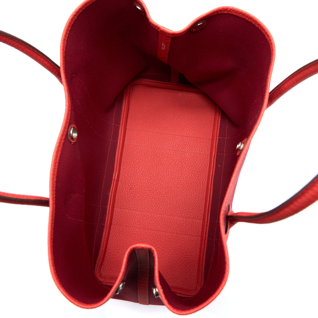 HERMES GARDEN PARTY 36 NEGONDA/CANVAS ROUGE GRENAT SHW
