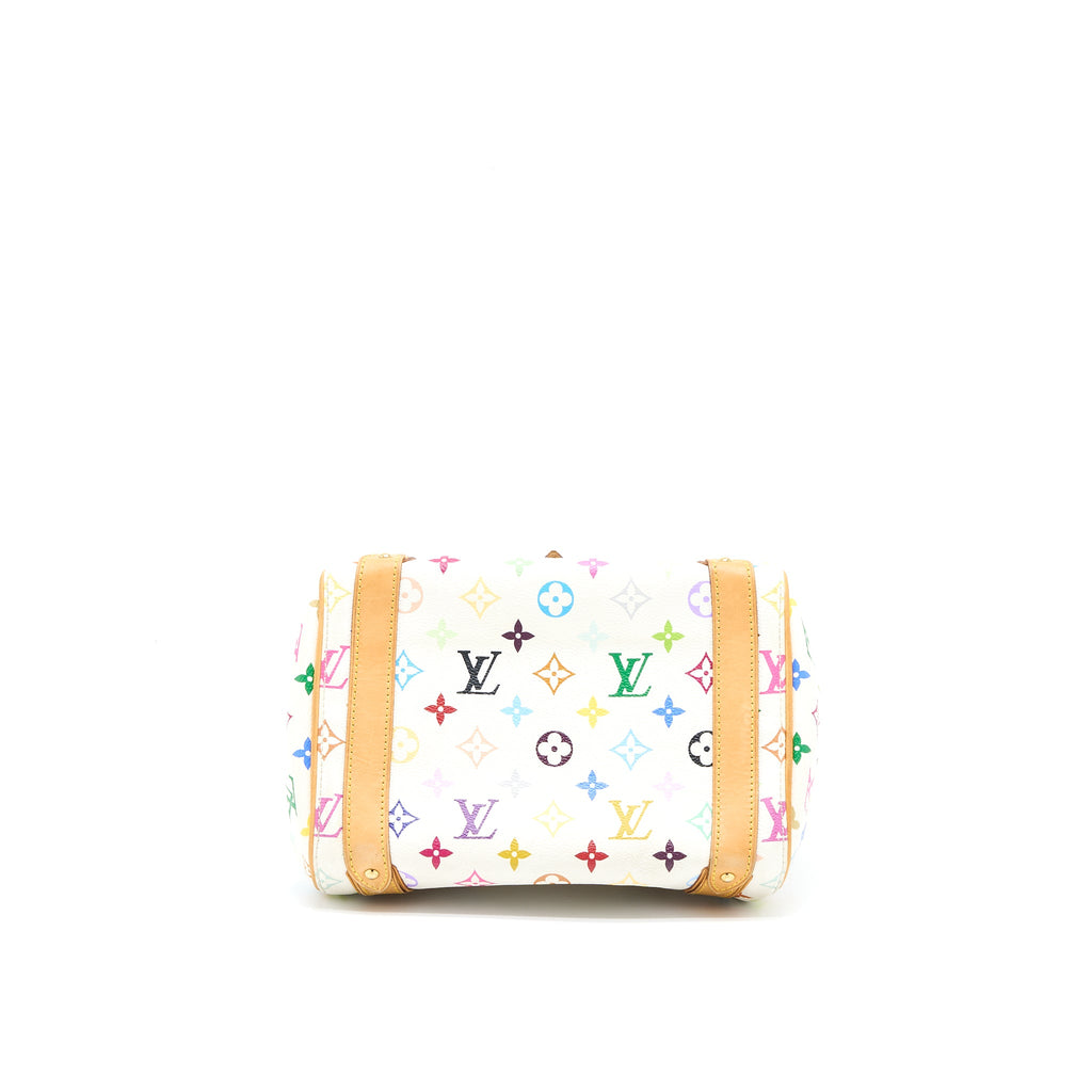 LOUIS VUITTON VINTAGE BOWLING BAG MONOGRAM CANVAS WHITE/MULTICOLOUR GHW