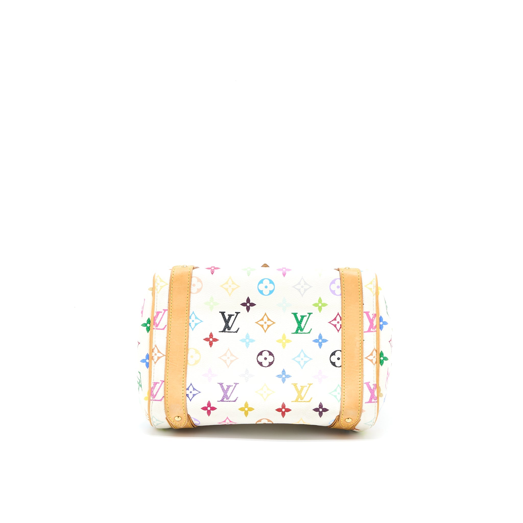 LOUIS VUITTON VINTAGE BOWLING BAG MONOGRAM CANVAS WHITE/MULTICOLOUR GHW