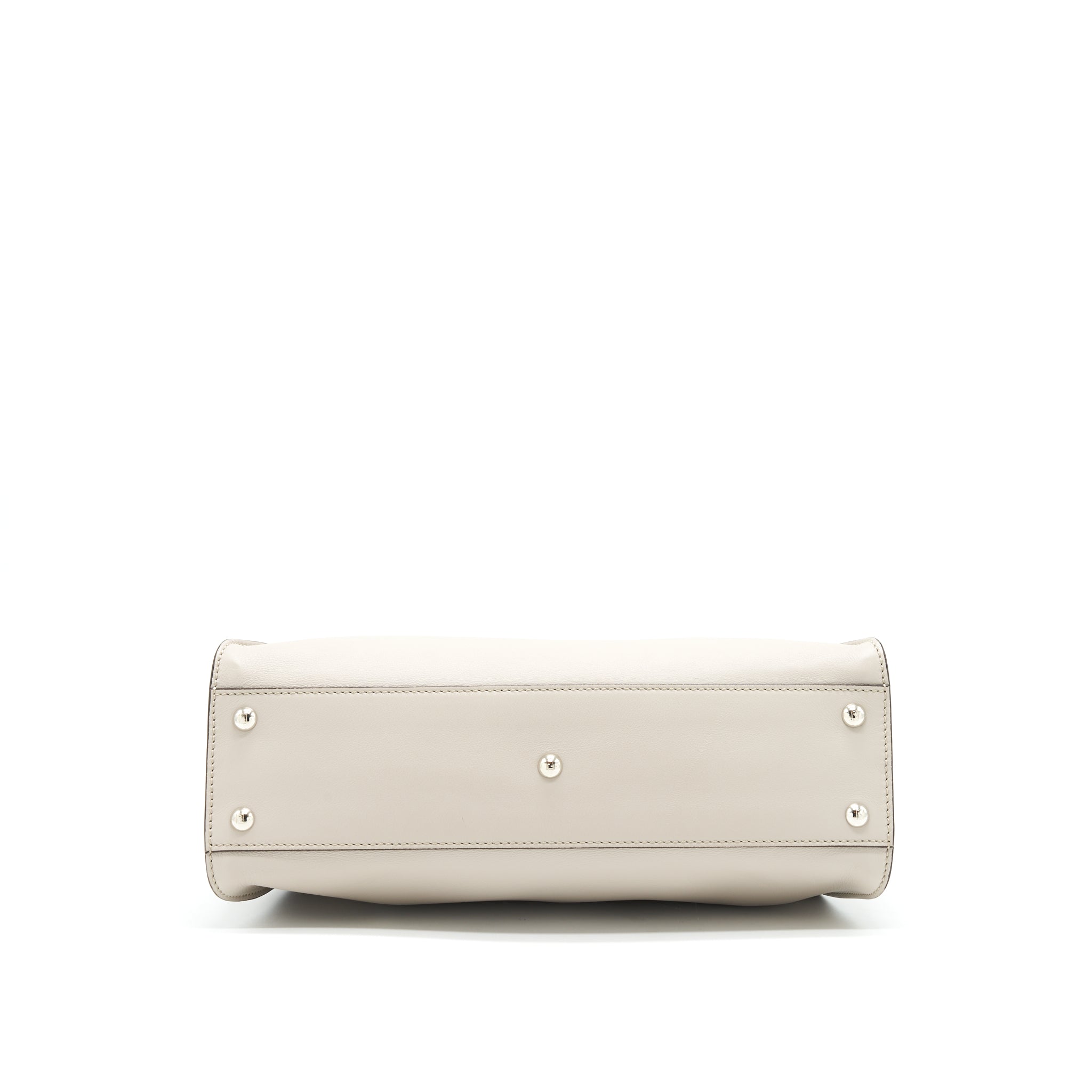 FENDI MEDIUM PEEKABOO BAG LIGHT GREY WITH SHW