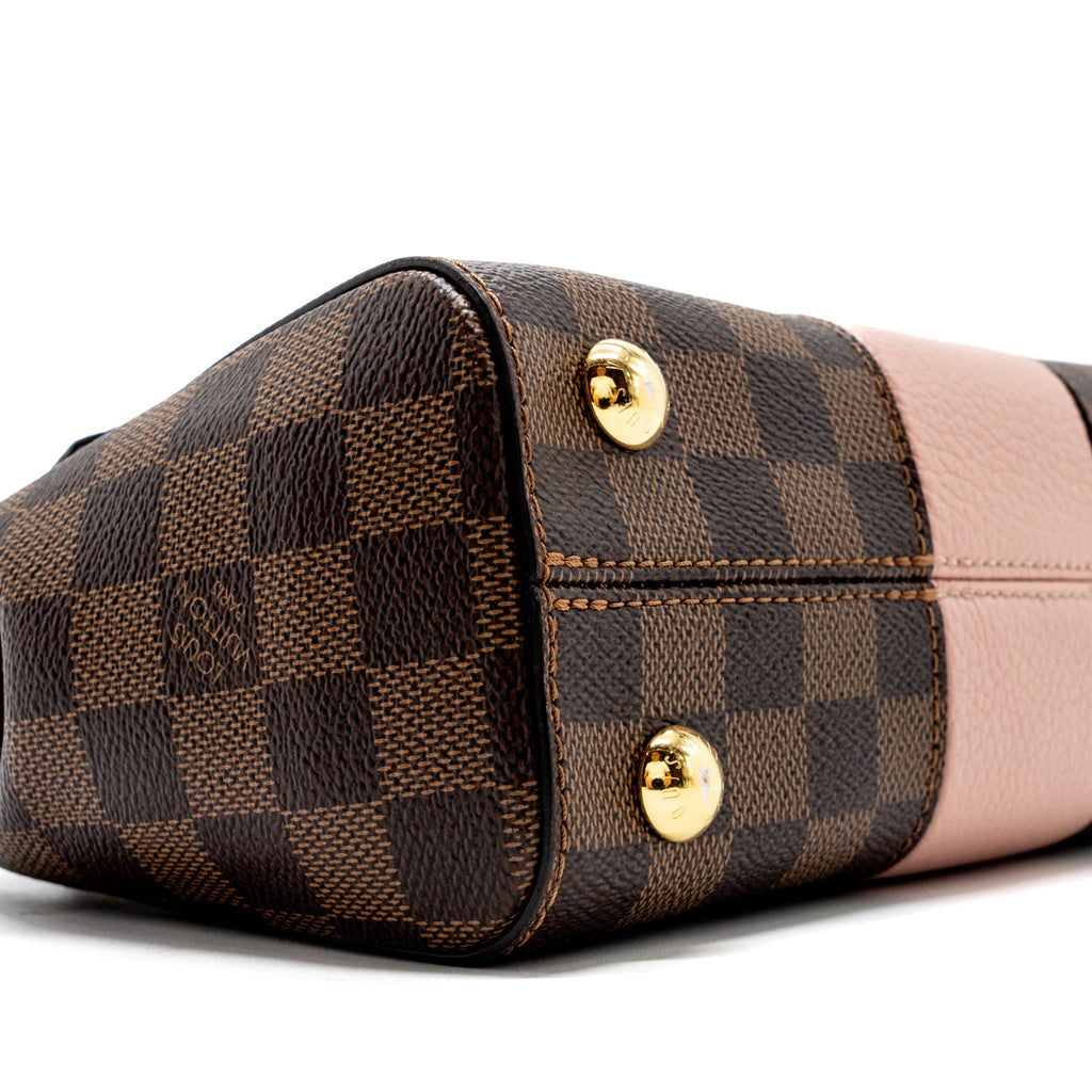 LOUIS VUITTON CLUNY BB DAMIER EBENE/PINK GHW