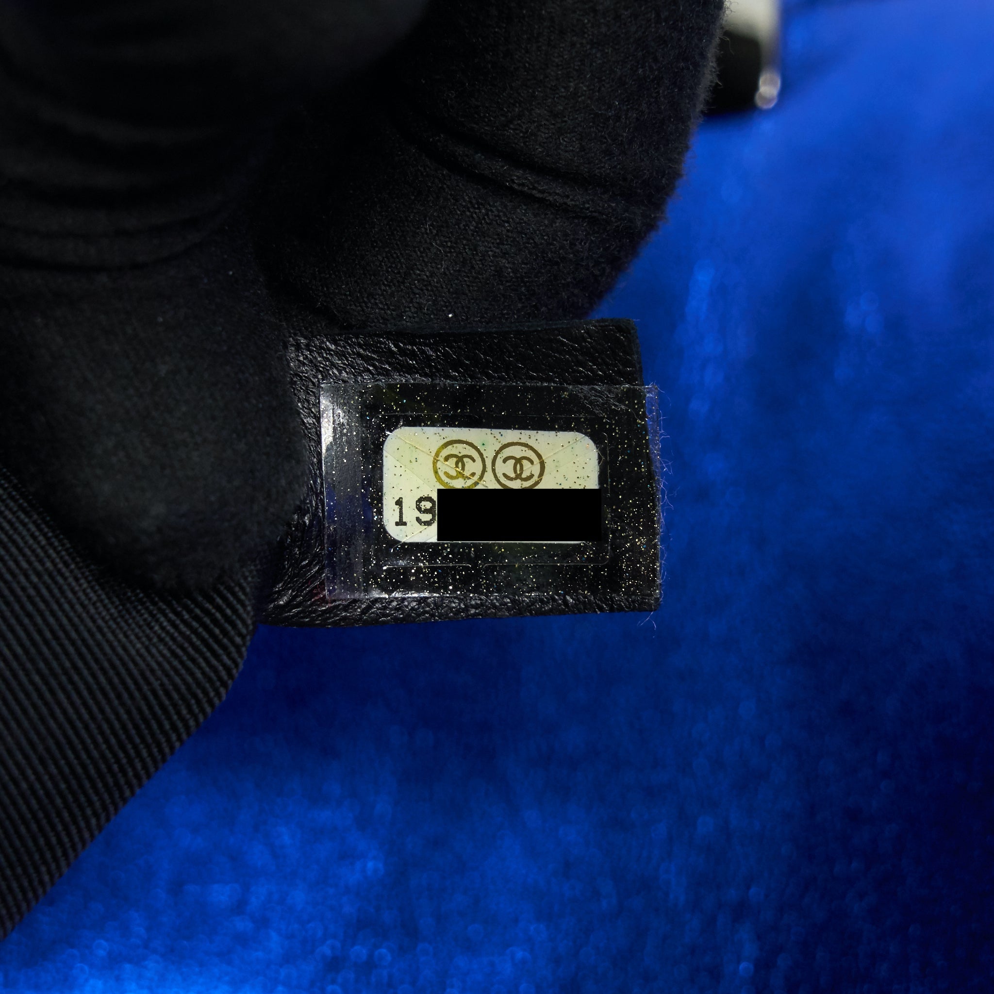 CHANEL MEDIUM LE-BOY PATENT ELECTRIC BLUE SHW