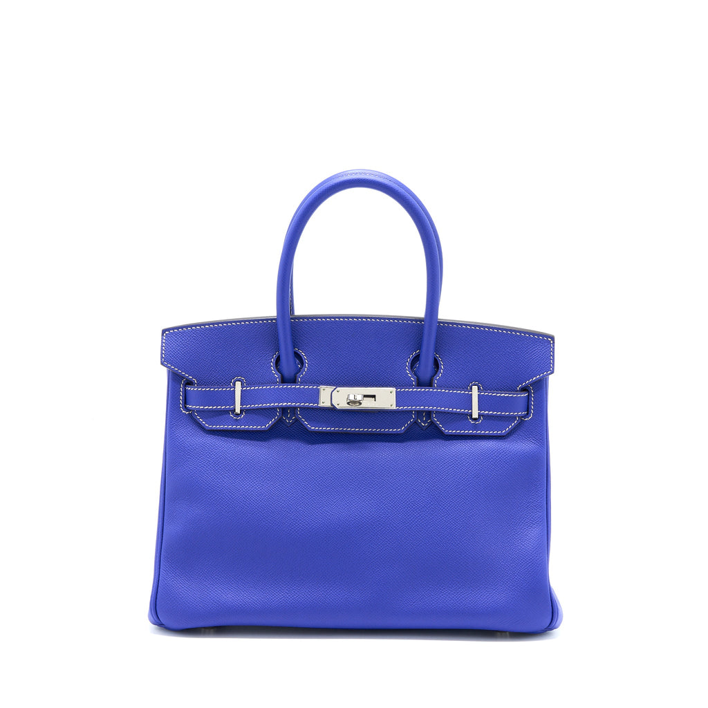 HERMES BIRKIN 30 EPSOM BLUE ELECTRIC / BLUE MYKONOS SHW