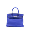 HERMES BIRKIN 30 EPSOM BLUE ELECTRIC / BLUE MYKONOS SHW