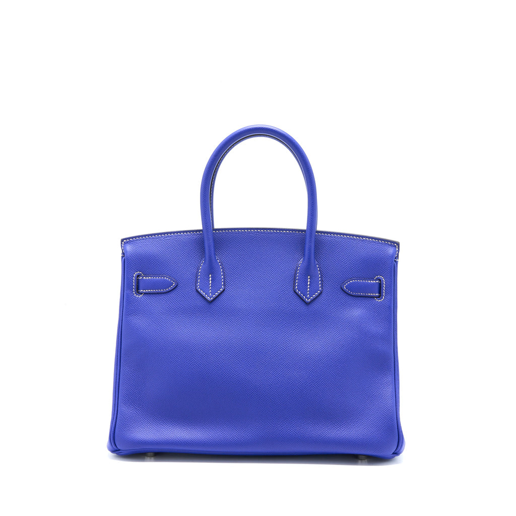 HERMES BIRKIN 30 EPSOM BLUE ELECTRIC / BLUE MYKONOS SHW